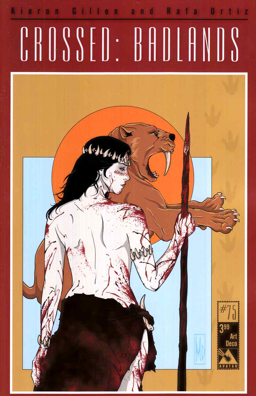 Crossed Badlands #75 Art Deco Cover [Avatar Comic] LARGE