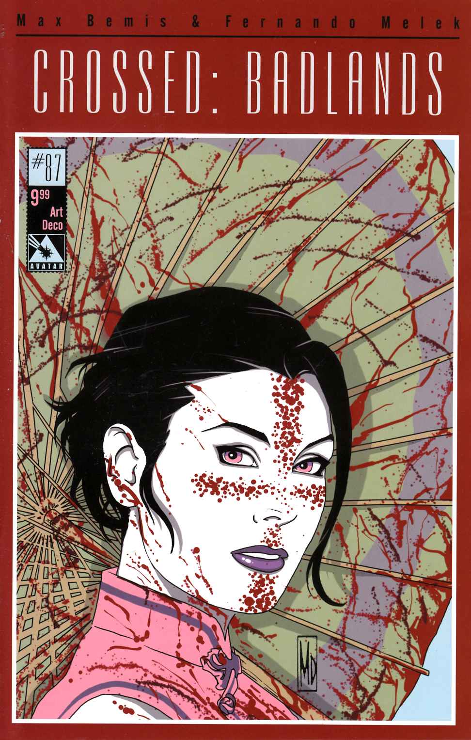 Crossed Badlands #87 Art Deco Cover [Avatar Comic] LARGE