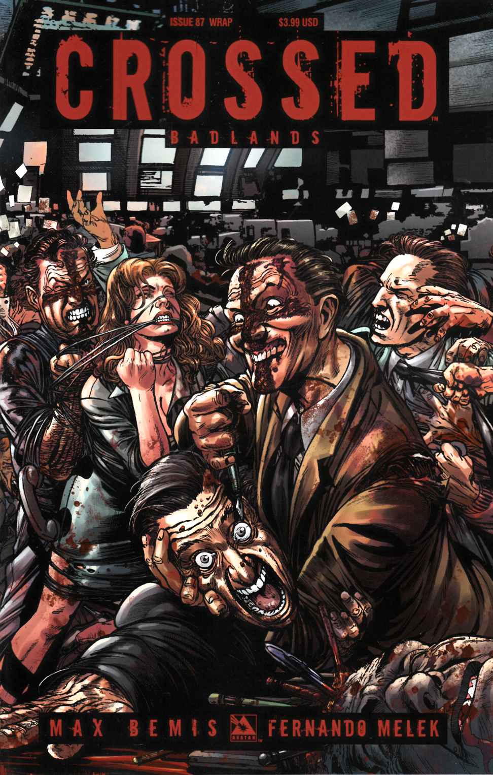 Crossed Badlands #87 Wrap Cover Near Mint (9.4) [Avatar Comic] THUMBNAIL