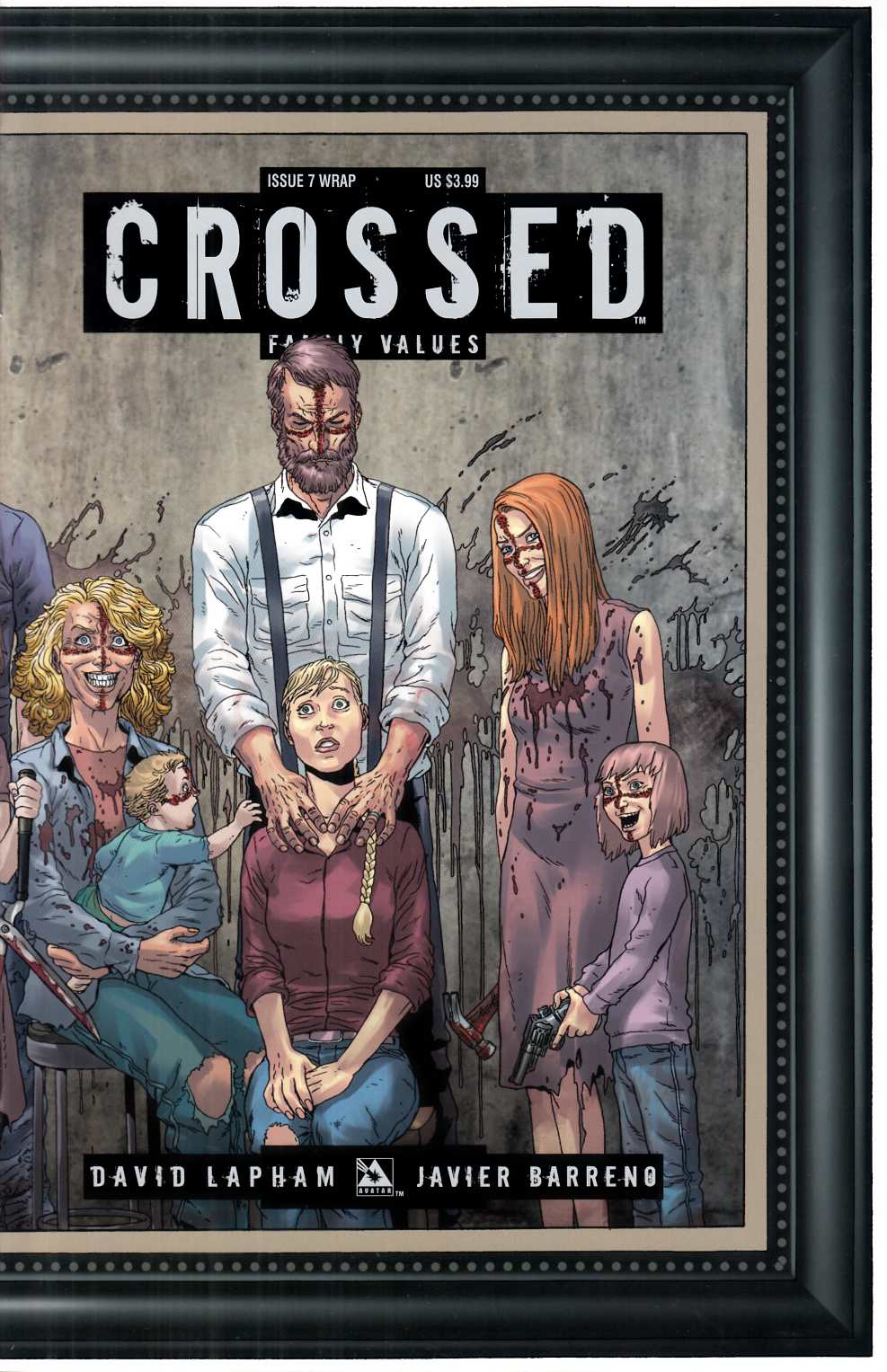 Crossed Family Values #7 Wrap Cover Near Mint (9.4) [Avatar Comic] THUMBNAIL