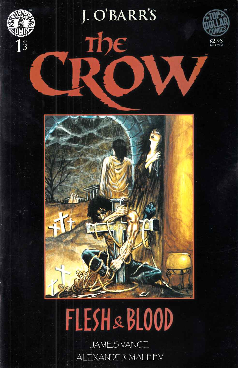 Crow Flesh and Blood #1 Near Mint (9.4) [Kitchen Sink Comic] LARGE