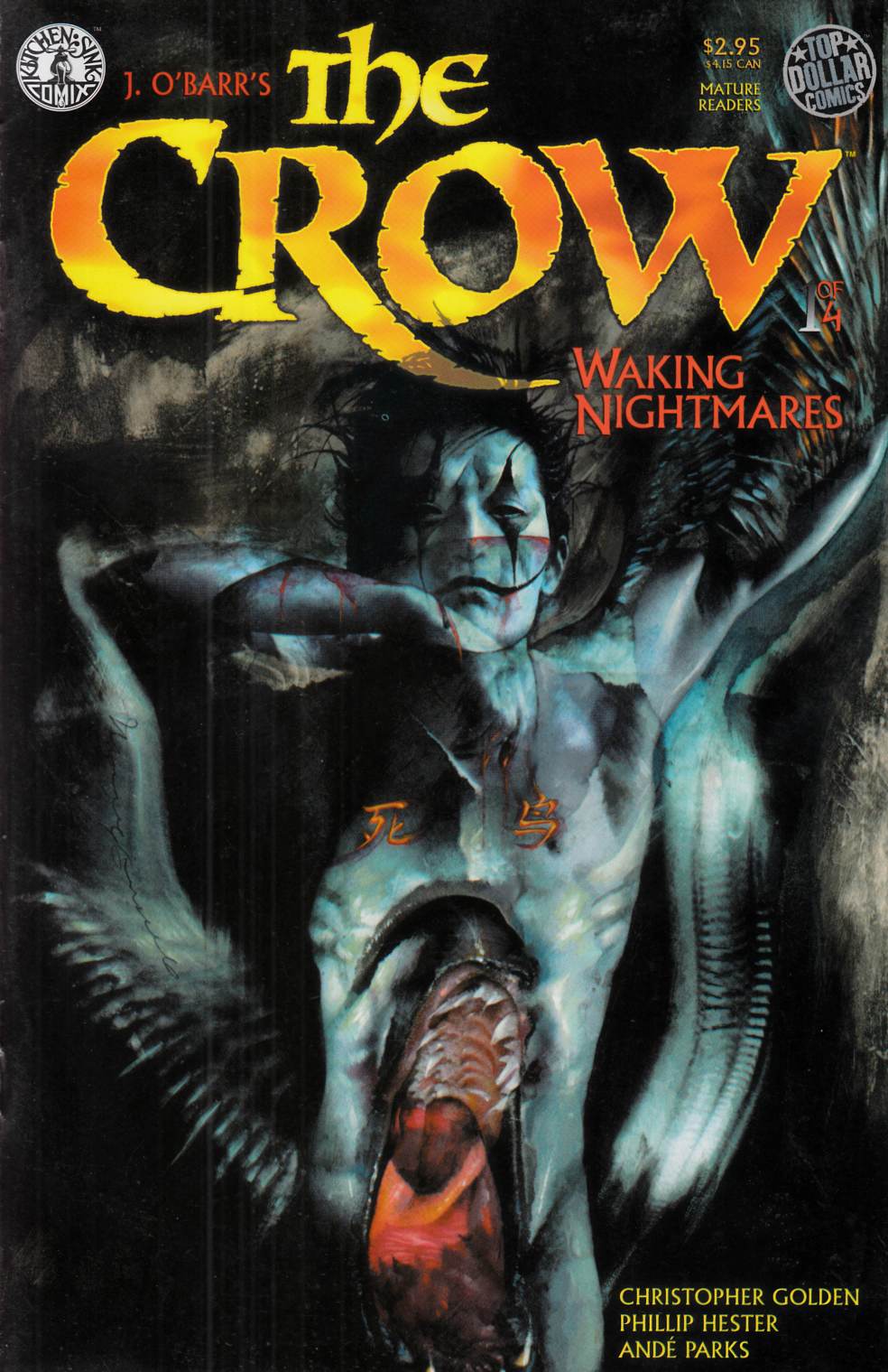 Crow Waking Nightmares #1 Near Mint (9.4) [Kitchen Sink Comic] LARGE