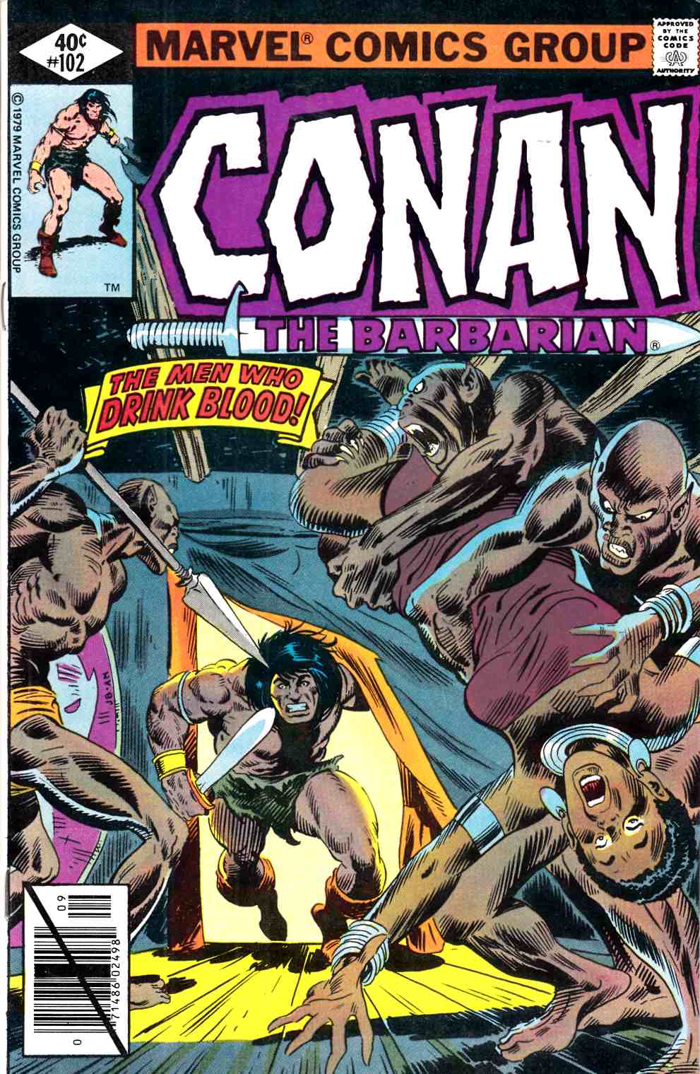 Conan the Barbarian #102 Very Fine (8.0) [Marvel Comic] LARGE