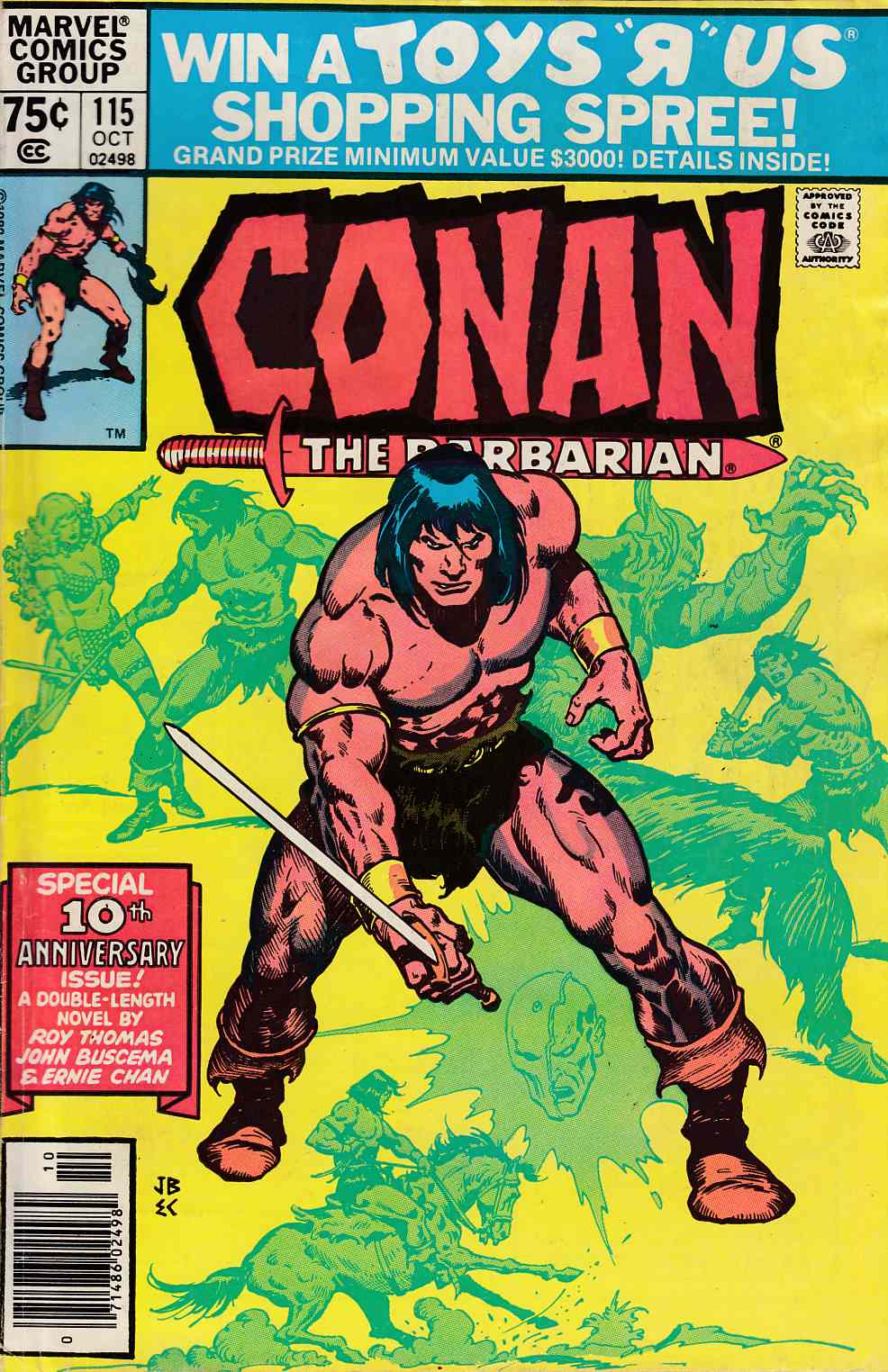 Conan the Barbarian #115 Newsstand Edition Very Good (4.0) [Marvel Comic] THUMBNAIL