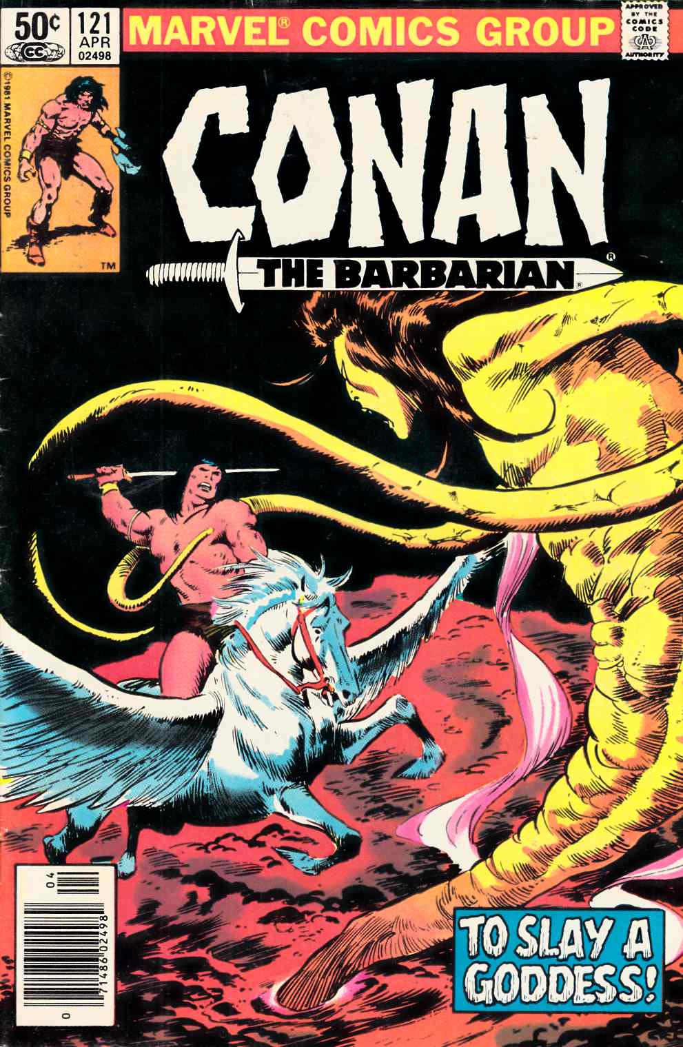 Conan the Barbarian #121 Newsstand Edition Fine (6.0) [Marvel Comic] LARGE