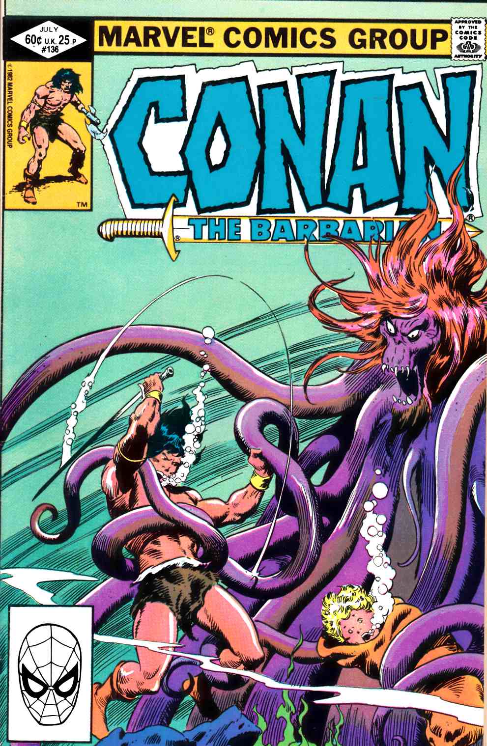 Conan the Barbarian #136 Very Fine (8.0) [Marvel Comic] THUMBNAIL