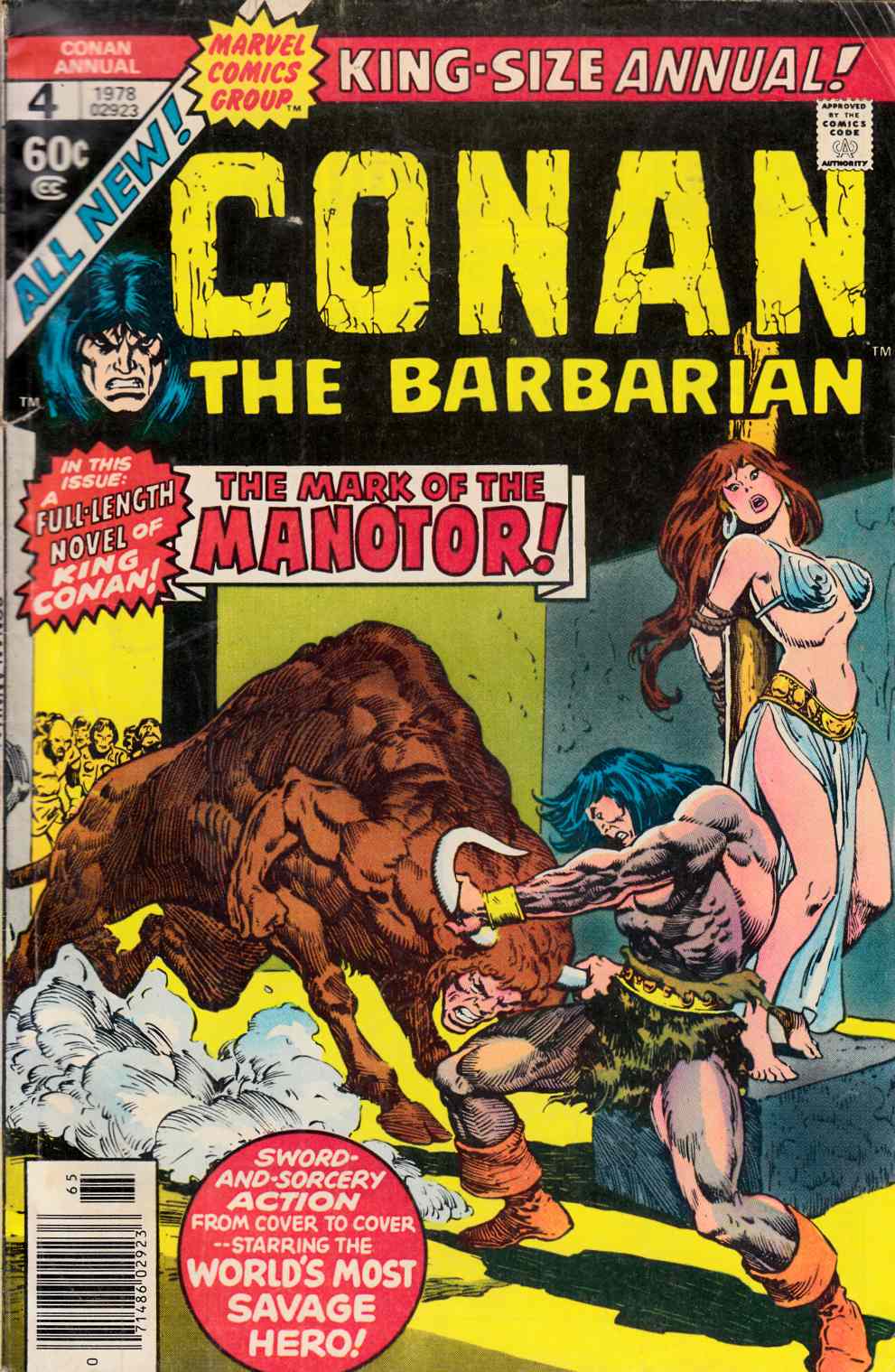 Conan the Barbarian Annual #4 Very Good (4.0) [Marvel Comic] THUMBNAIL