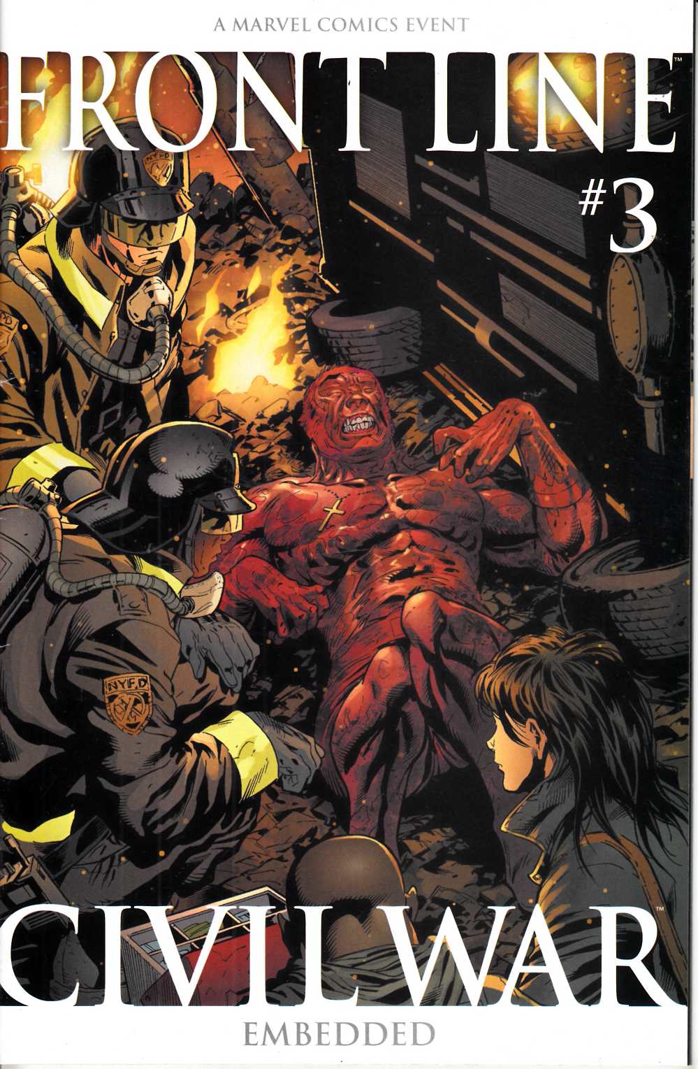 Civil War Front Line #3 Second Printing Very Fine Minus (7.5) [Marvel Comic] THUMBNAIL
