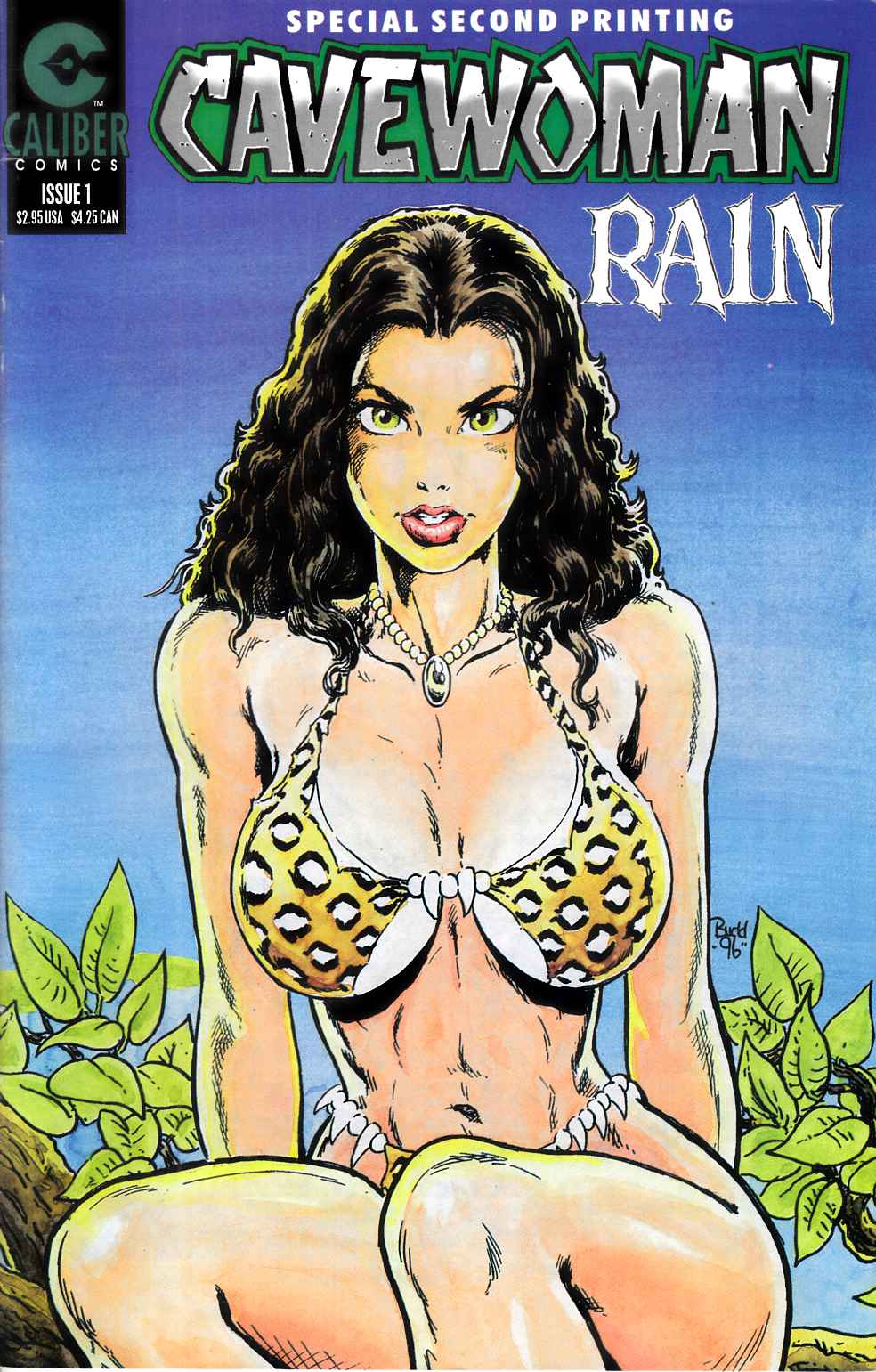 Cavewoman Rain #1 Second Printing Fine (6.0) [Caliber Comic] LARGE