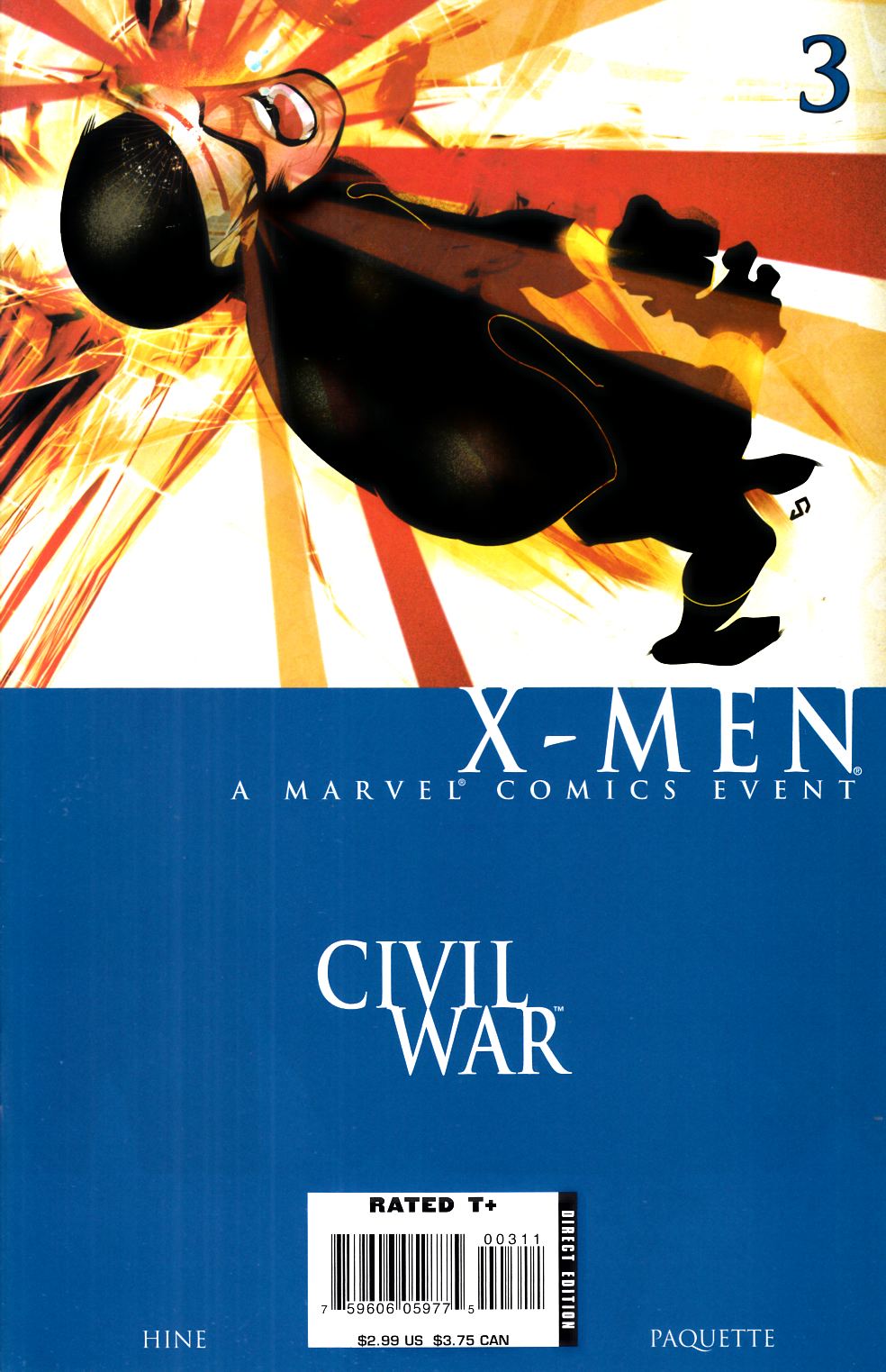 Civil War X-Men #3 Very Fine (8.0) [Marvel Comic] LARGE