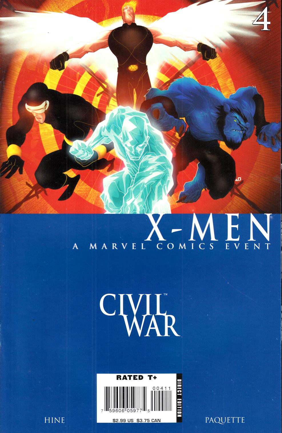 Civil War X-Men #4 Very Fine (8.0) [Marvel Comic] LARGE
