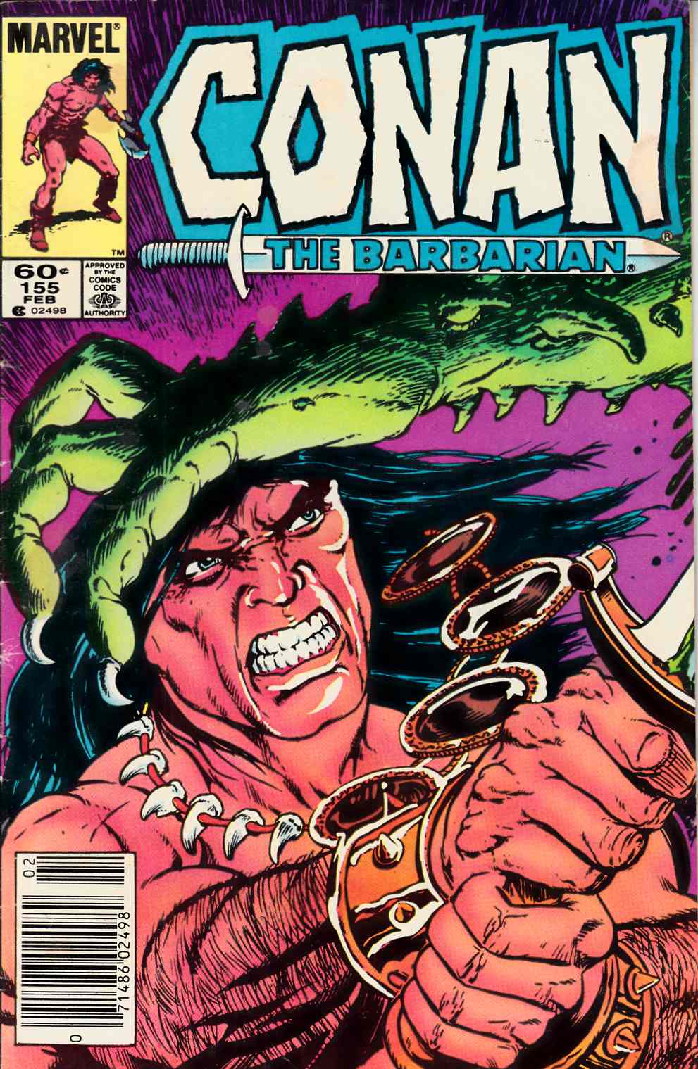 Conan the Barbarian #155 Newsstand Edition Good Plus (2.5) [Marvel Comic] THUMBNAIL