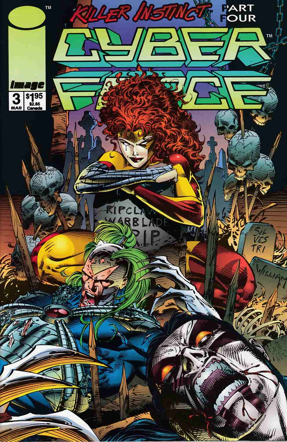 Cyberforce #3 Near Mint (9.4) [Image Comic] THUMBNAIL