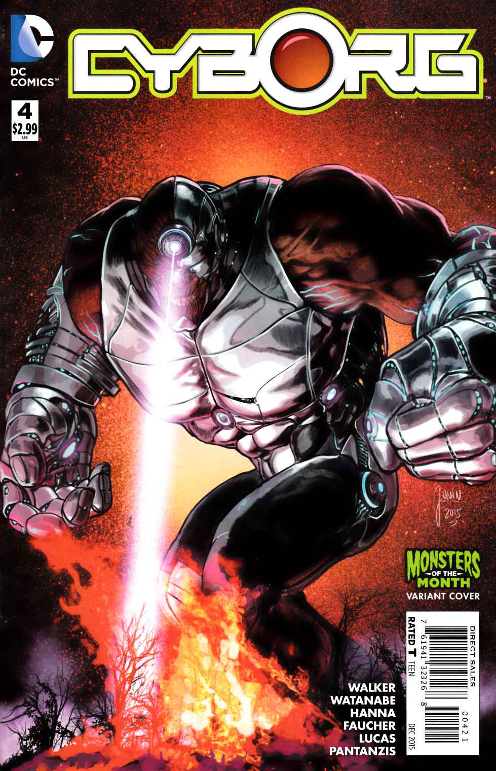 Cyborg #4 Monsters Variant Cover [DC Comic] THUMBNAIL