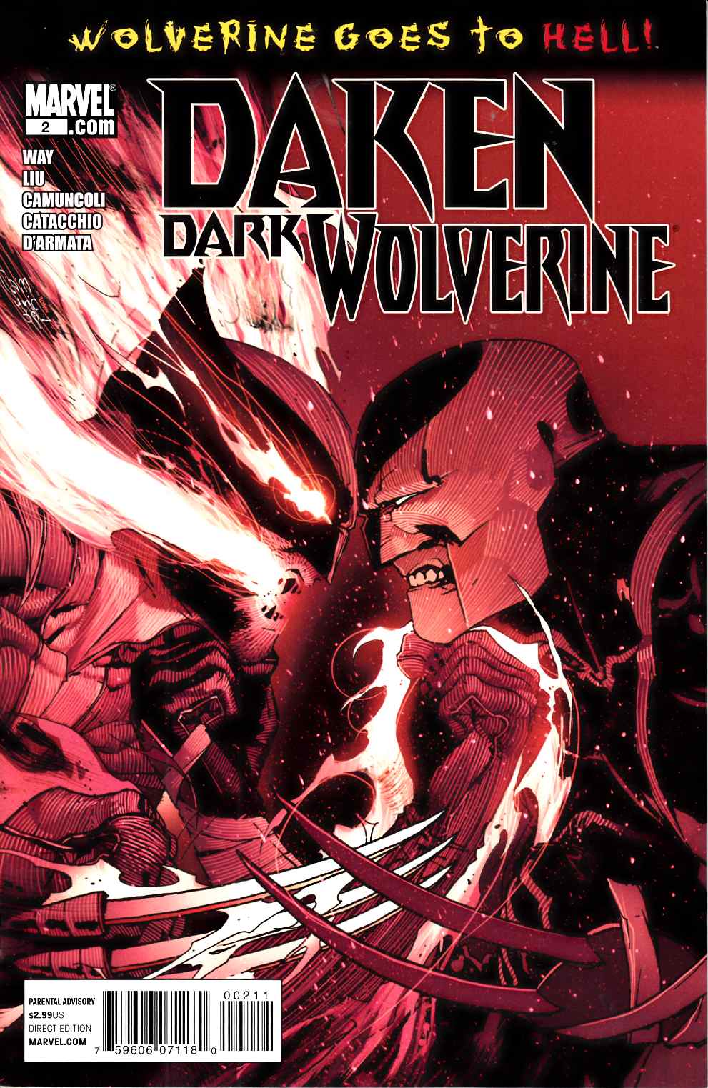 Daken Dark Wolverine #2 Near Mint (9.4) [Marvel Comic] LARGE