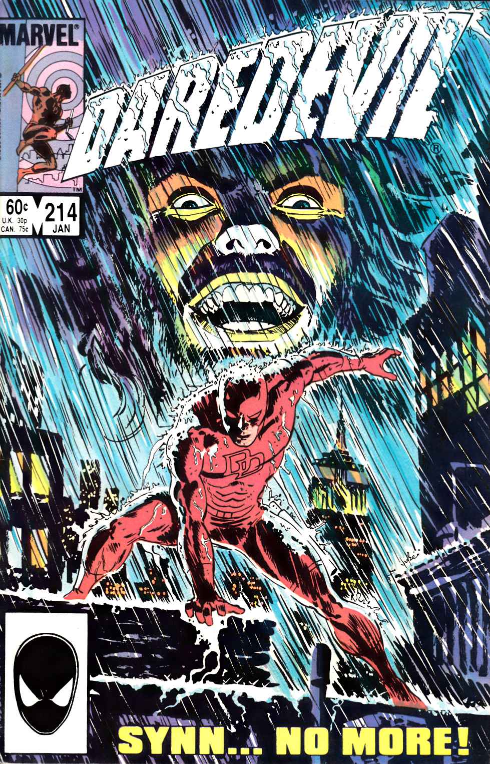 Daredevil #214 Fine (6.0) [Marvel Comic] THUMBNAIL