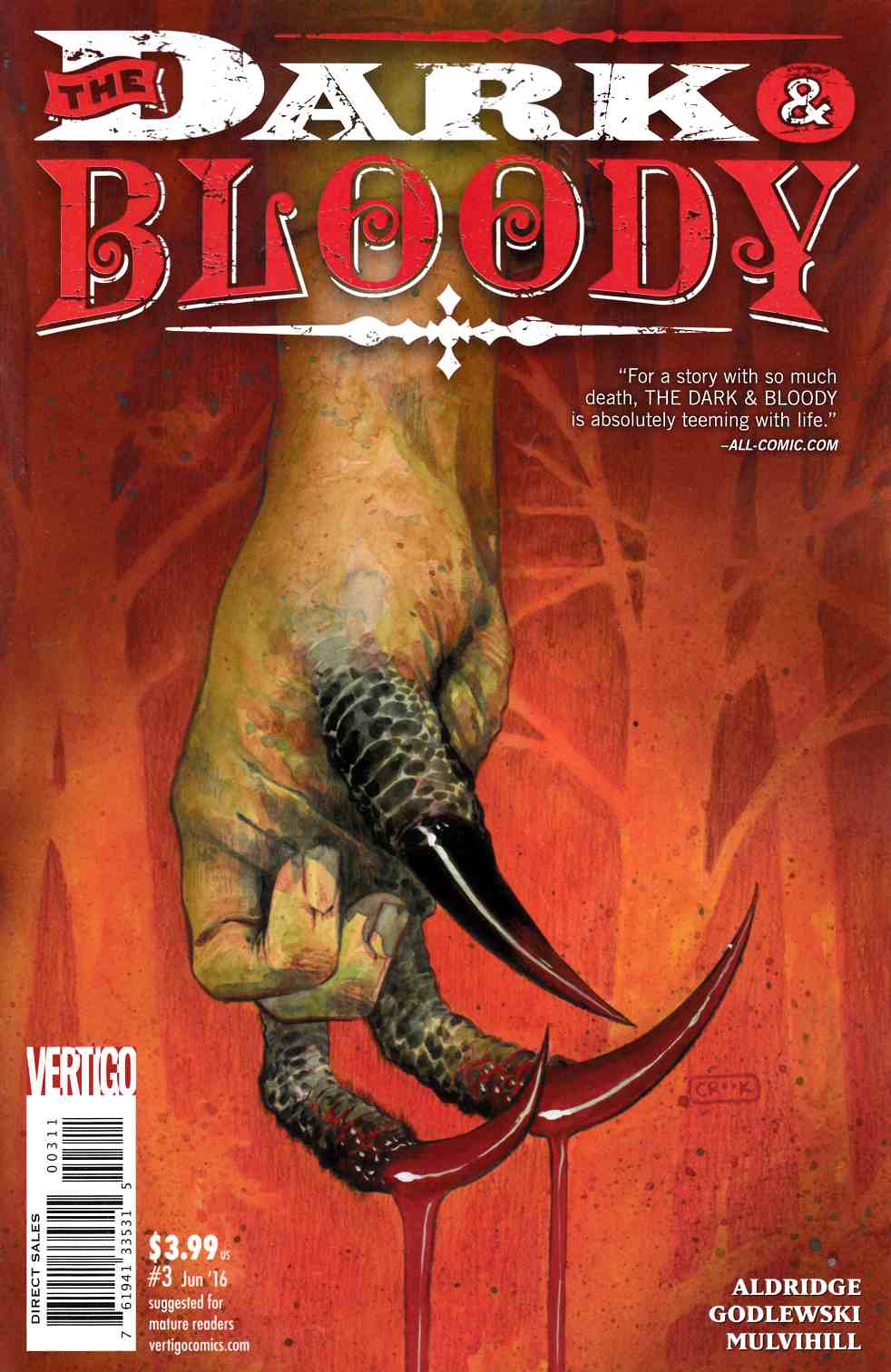 Dark and Bloody #3 [DC Comic] LARGE