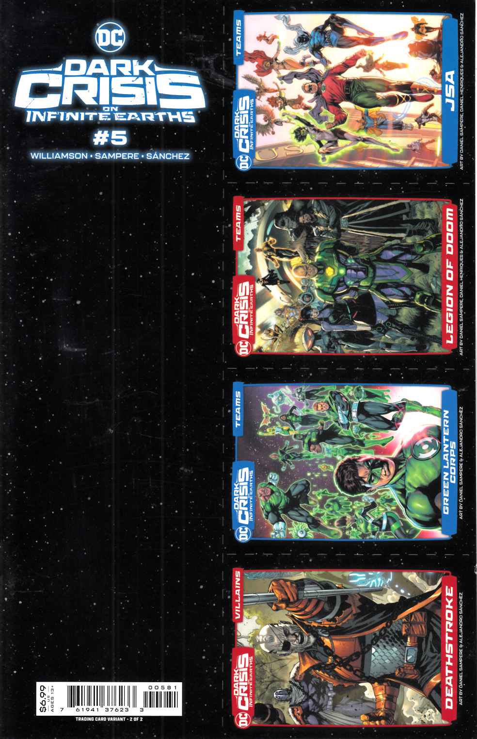 Dark Crisis #5 Trading Card 2 Variant Cover Near Mint (9.4) [DC Comic] LARGE