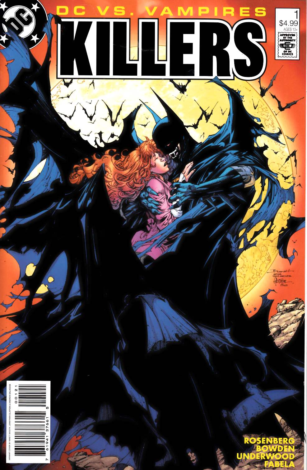 DC vs Vampires Killers #1 Booth Variant Cover Near Mint (9.4) [DC Comic] LARGE