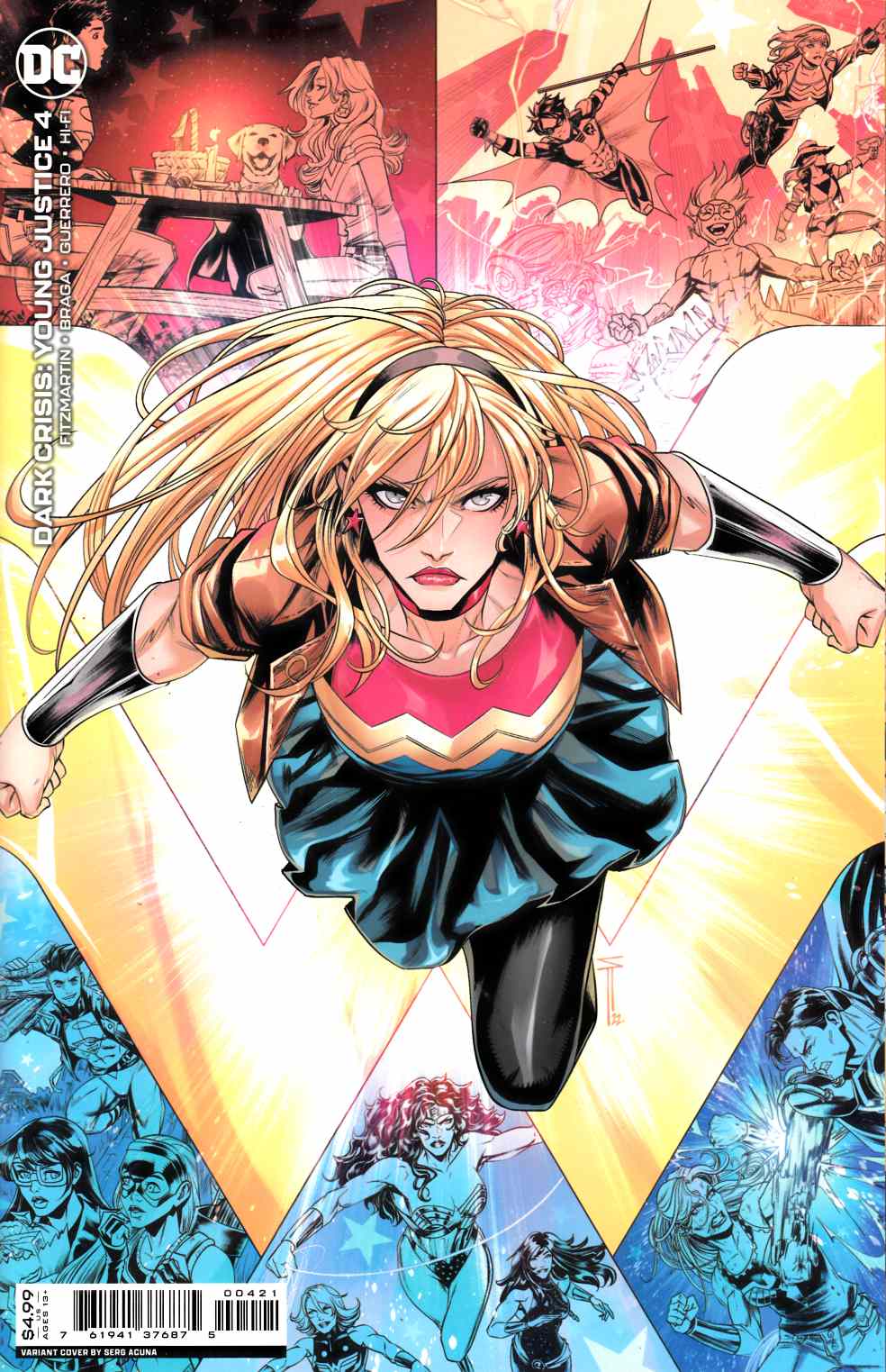 Dark Crisis Young Justice #4 Acuna Variant Cover Near Mint (9.4) [DC Comic] THUMBNAIL