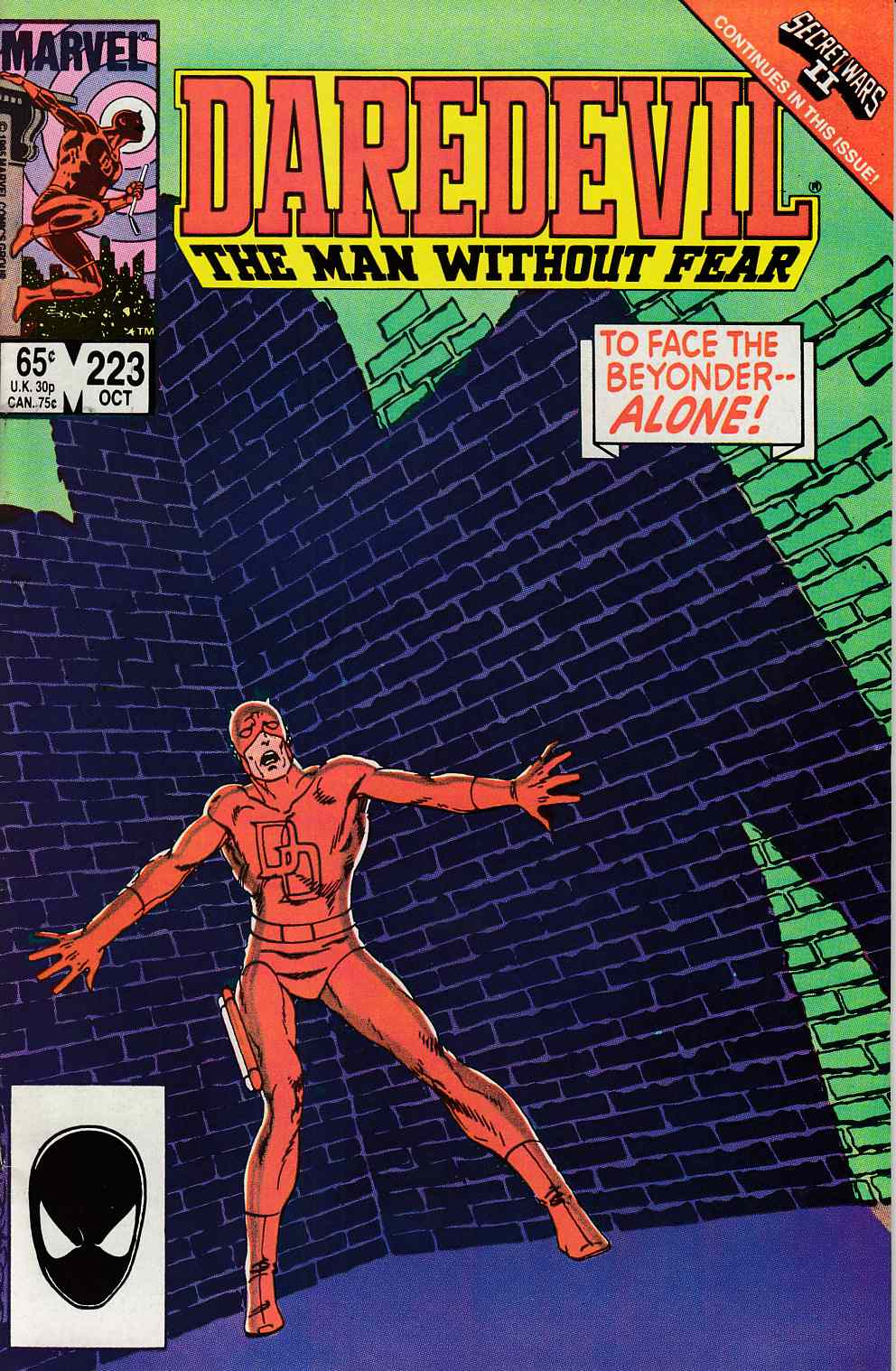 Daredevil #223 Very Fine Minus (7.5) [Marvel Comic] LARGE