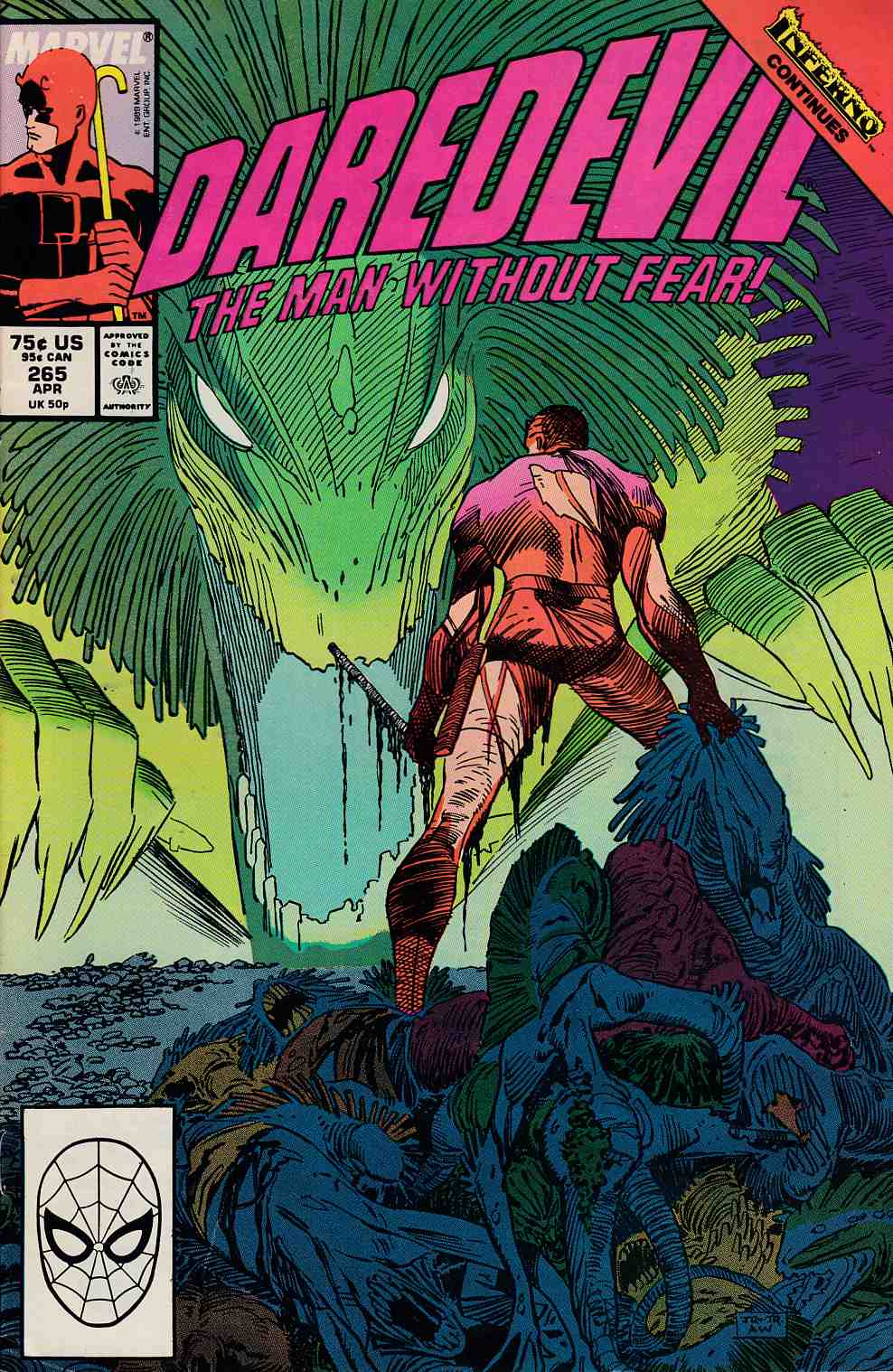 Daredevil #265 Very Fine (8.0) [Marvel Comic] THUMBNAIL