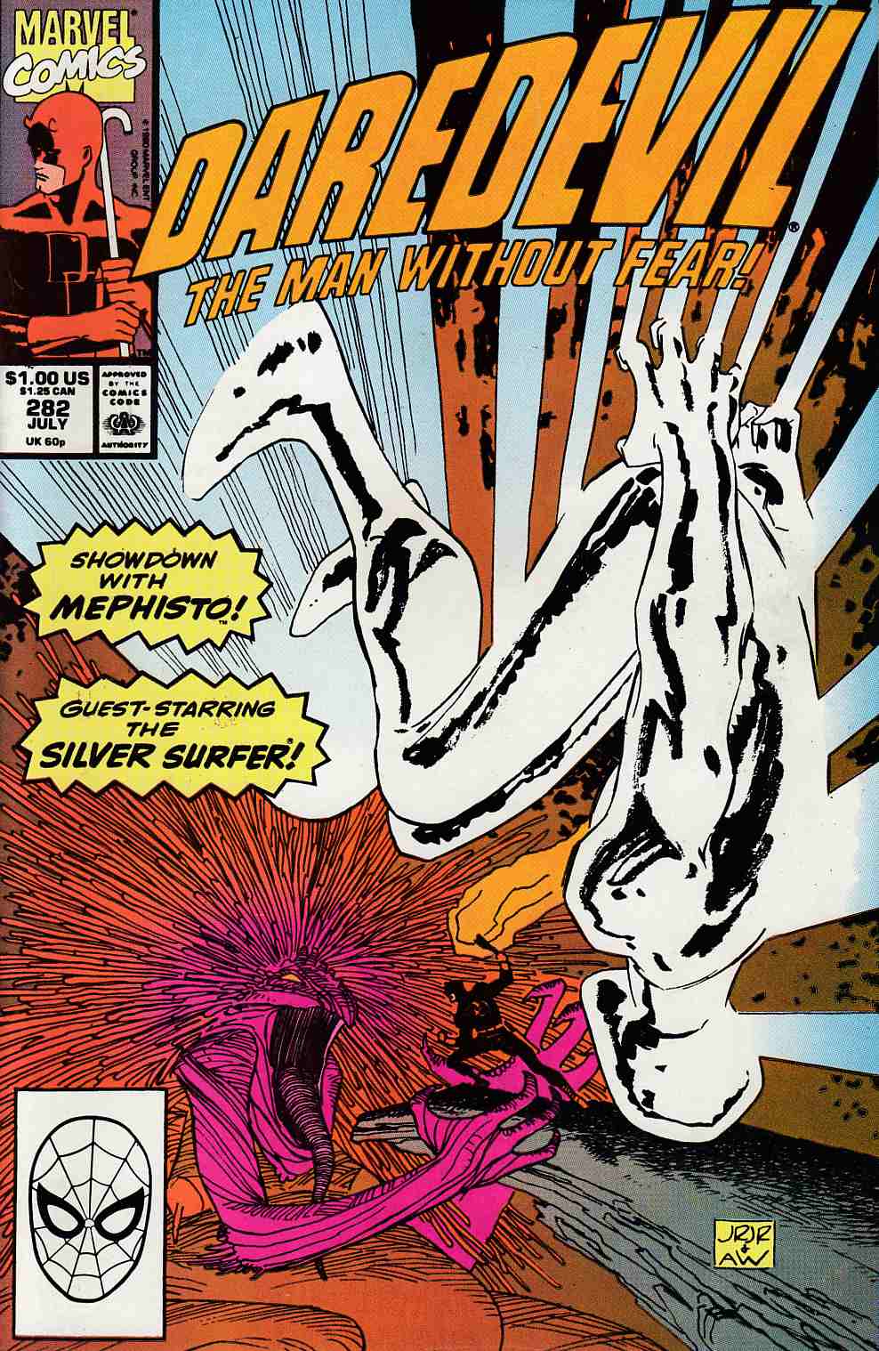 Daredevil #282 Very Fine/Near Mint (9.0) [Marvel Comic] THUMBNAIL