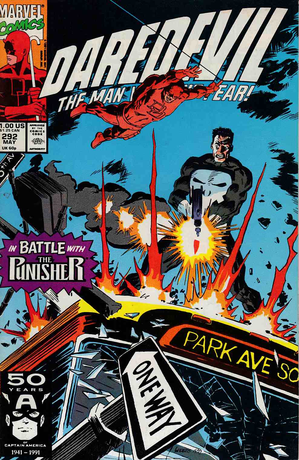 Daredevil #292 Very Fine (8.0) [Marvel Comic] THUMBNAIL