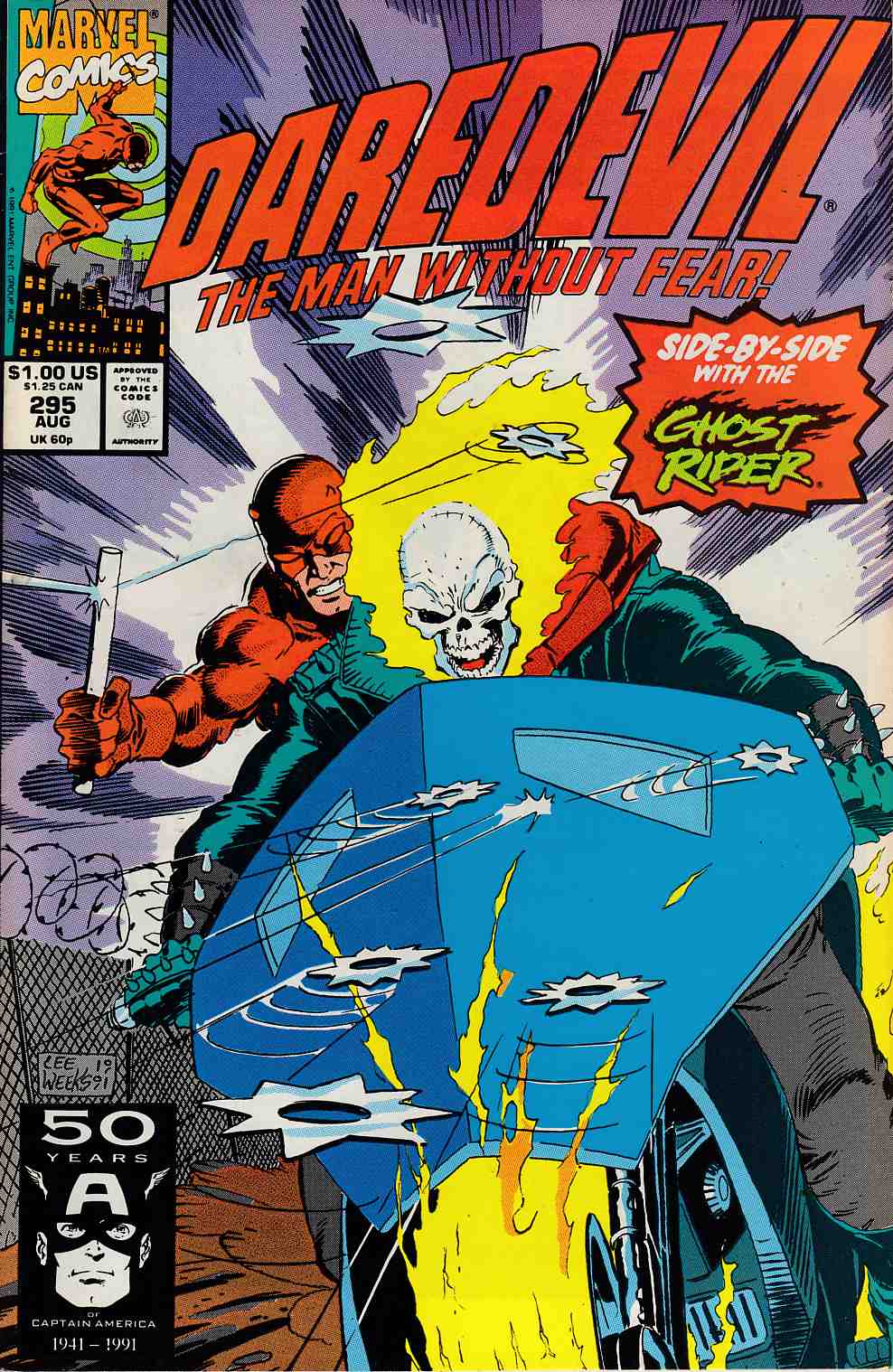 Daredevil #295 Very Fine Minus (7.5) [Marvel Comic] LARGE