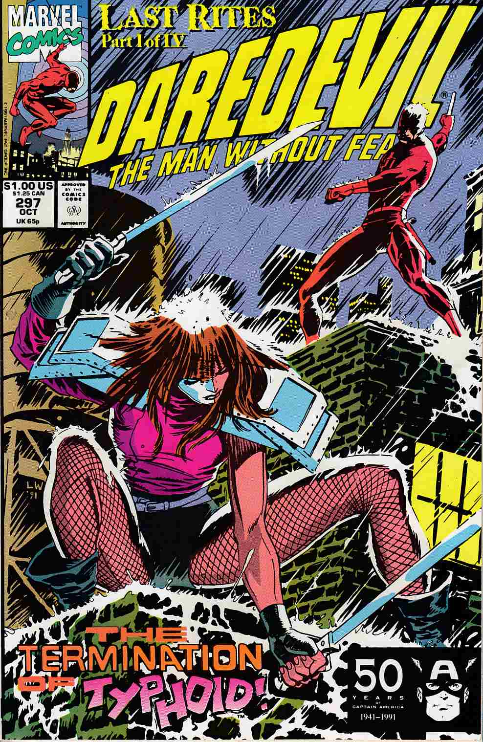 Daredevil #297 Very Fine (8.0) [Marvel Comic] THUMBNAIL