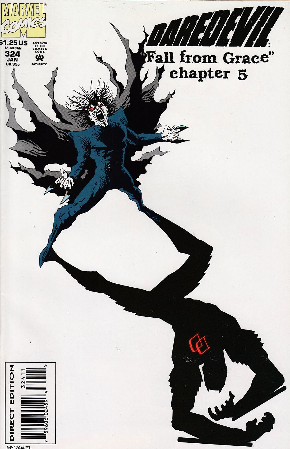 Daredevil #324 Very Fine (8.0) [Marvel Comic] THUMBNAIL