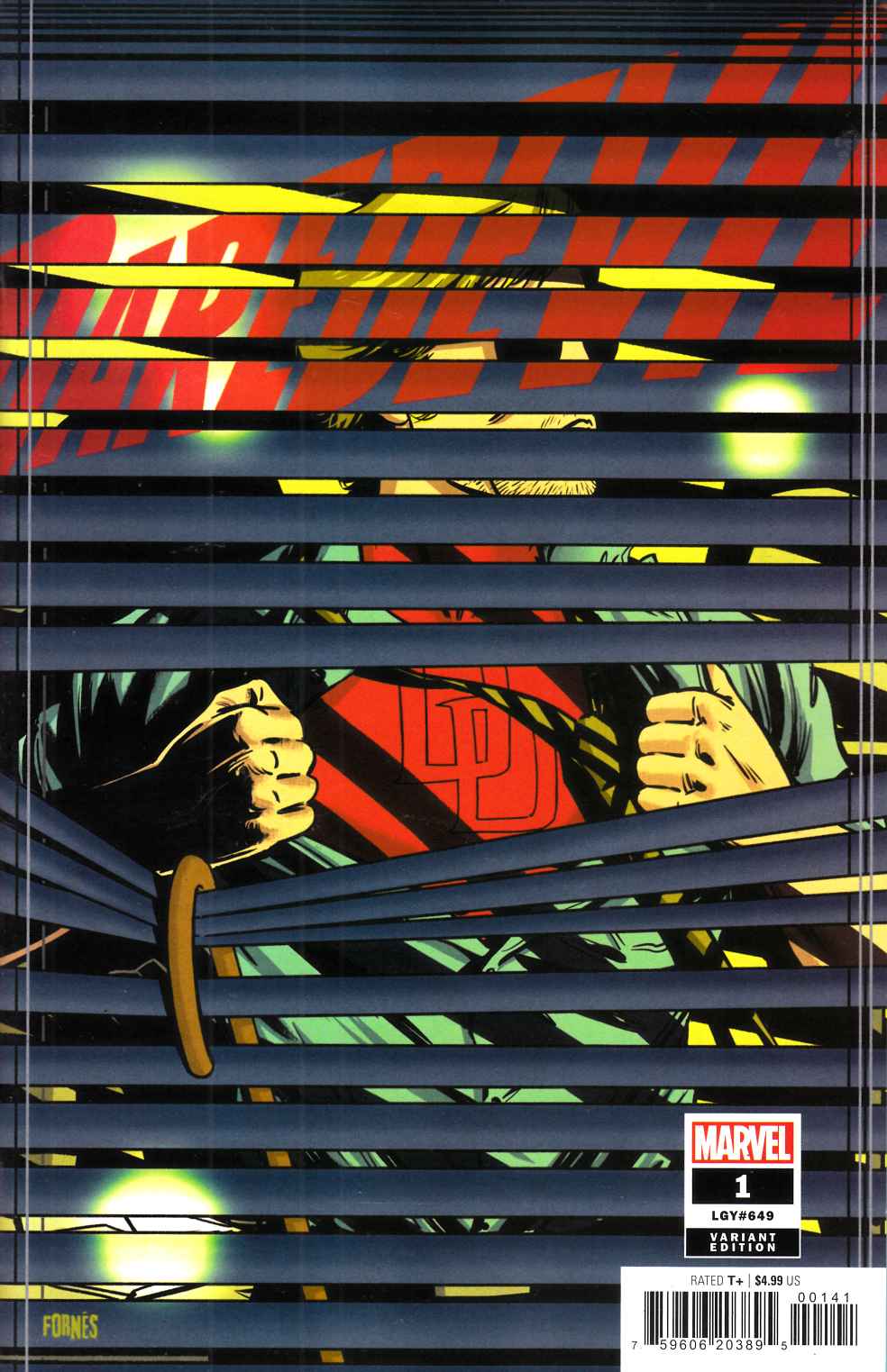 Daredevil #1 Fornes Variant Cover Near Mint (9.4) [Marvel Comic] LARGE