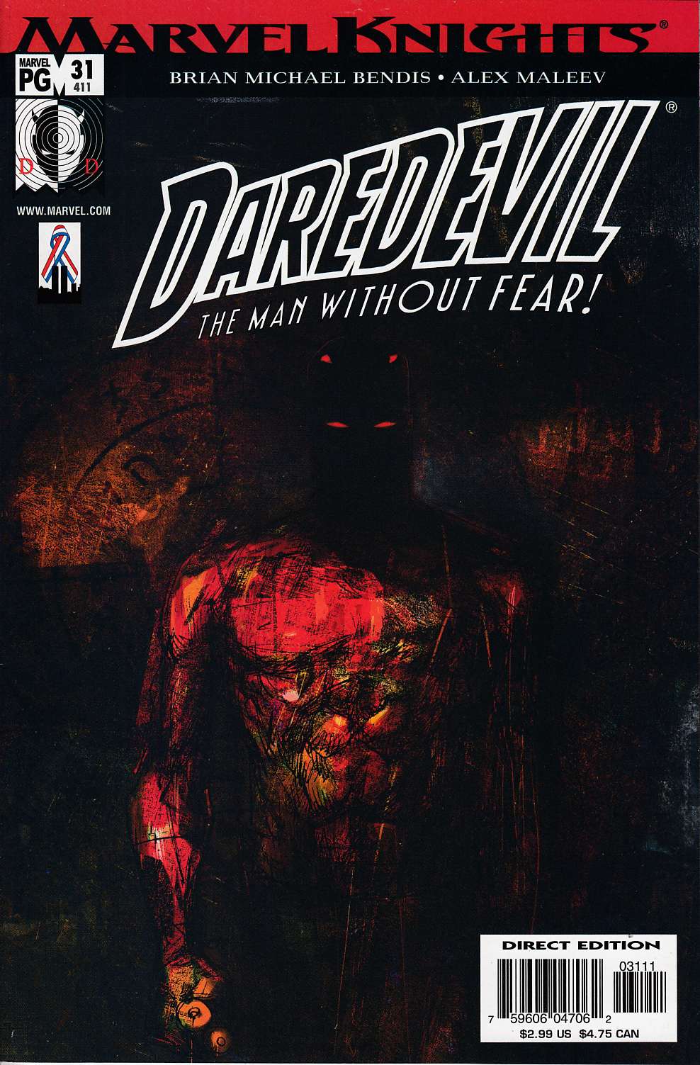 Daredevil #31 Near Mint Minus (9.2) [Marvel Comic] THUMBNAIL