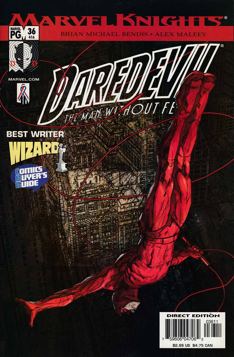 Daredevil #36 Very Fine (8.0) [Marvel Comic] THUMBNAIL