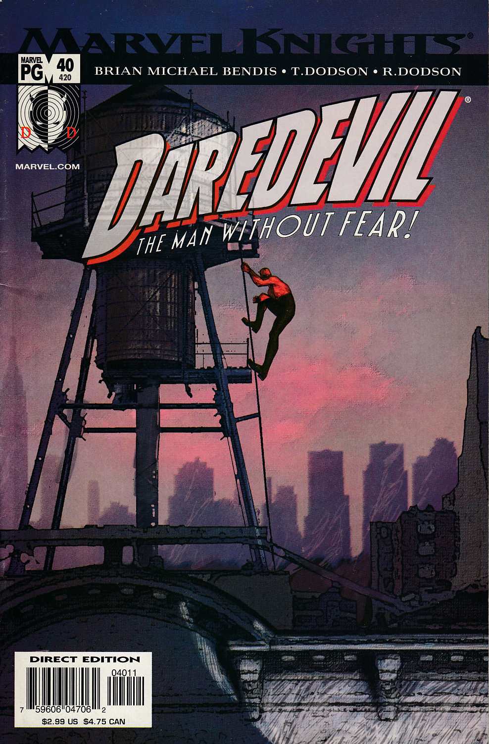 Daredevil #40 Very Fine Minus (7.5) [Marvel Comic] THUMBNAIL