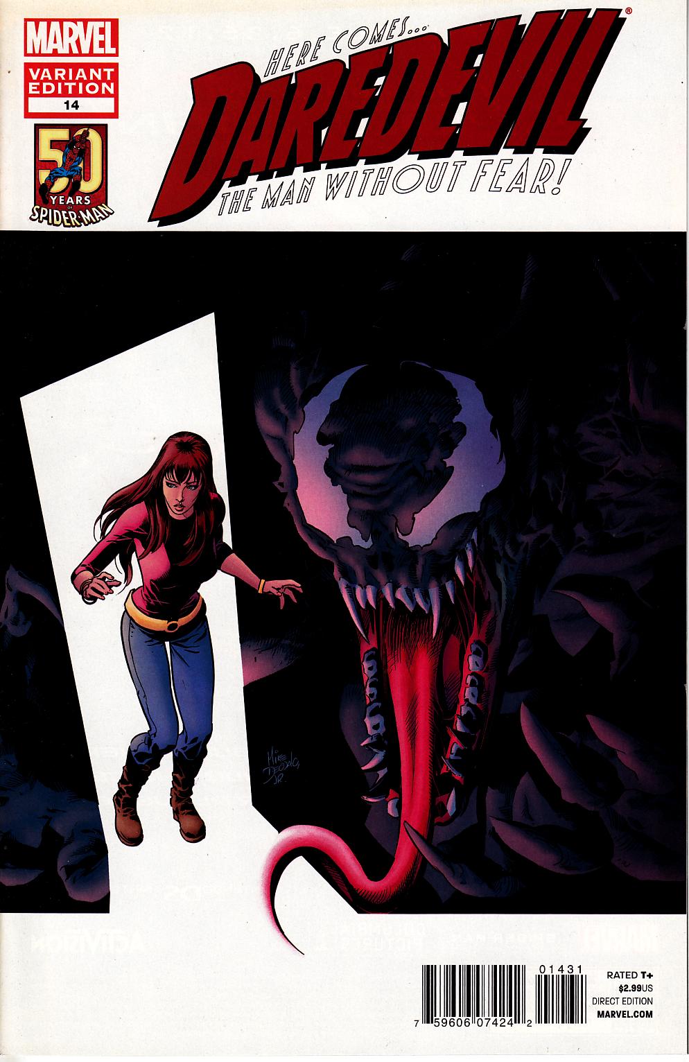 Daredevil #14 Spider-Man In Motion Variant Cover [Marvel Comic] LARGE