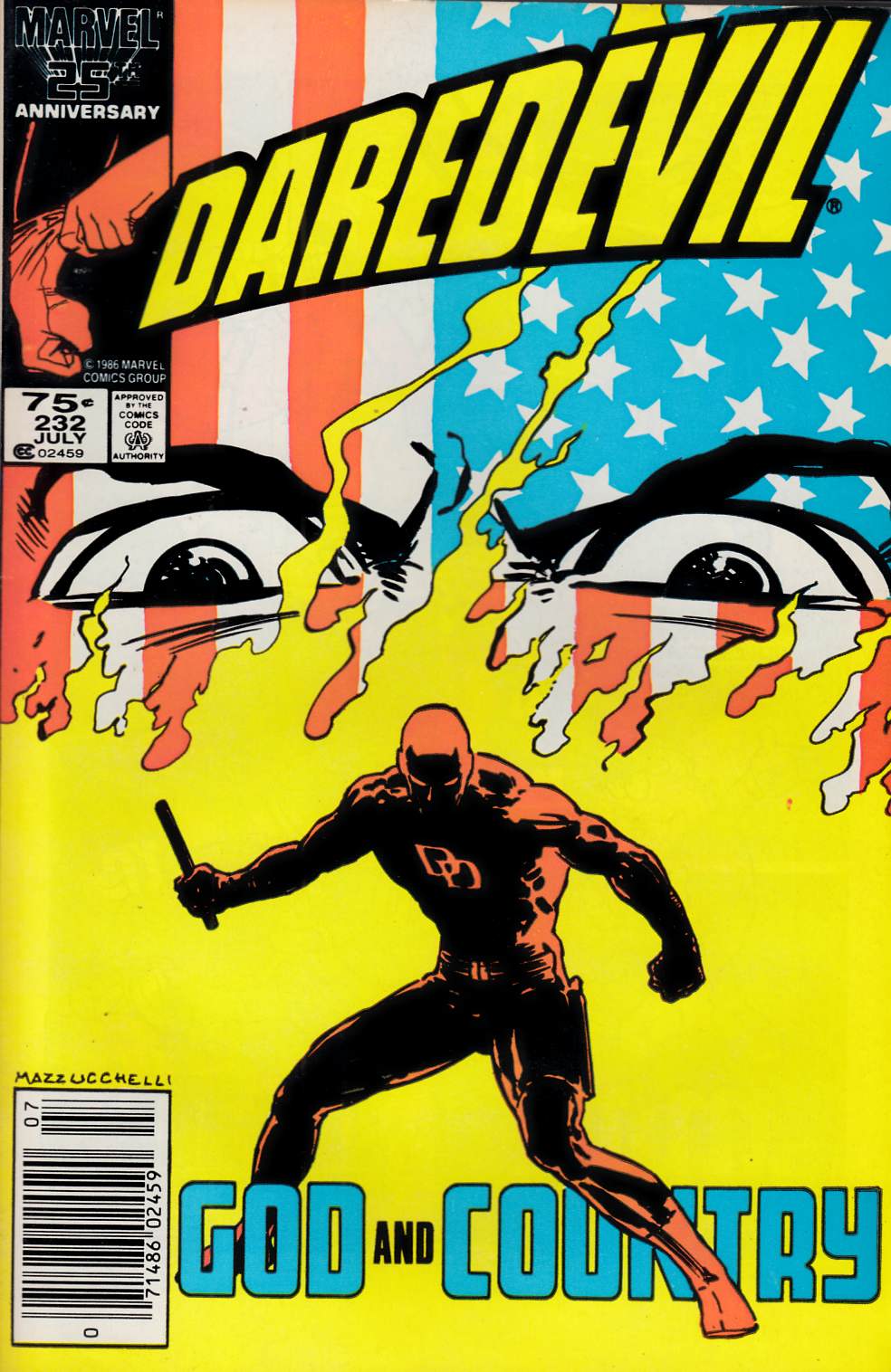 Daredevil #232 Newsstand Edition Fine (6.0) [Marvel Comic] THUMBNAIL