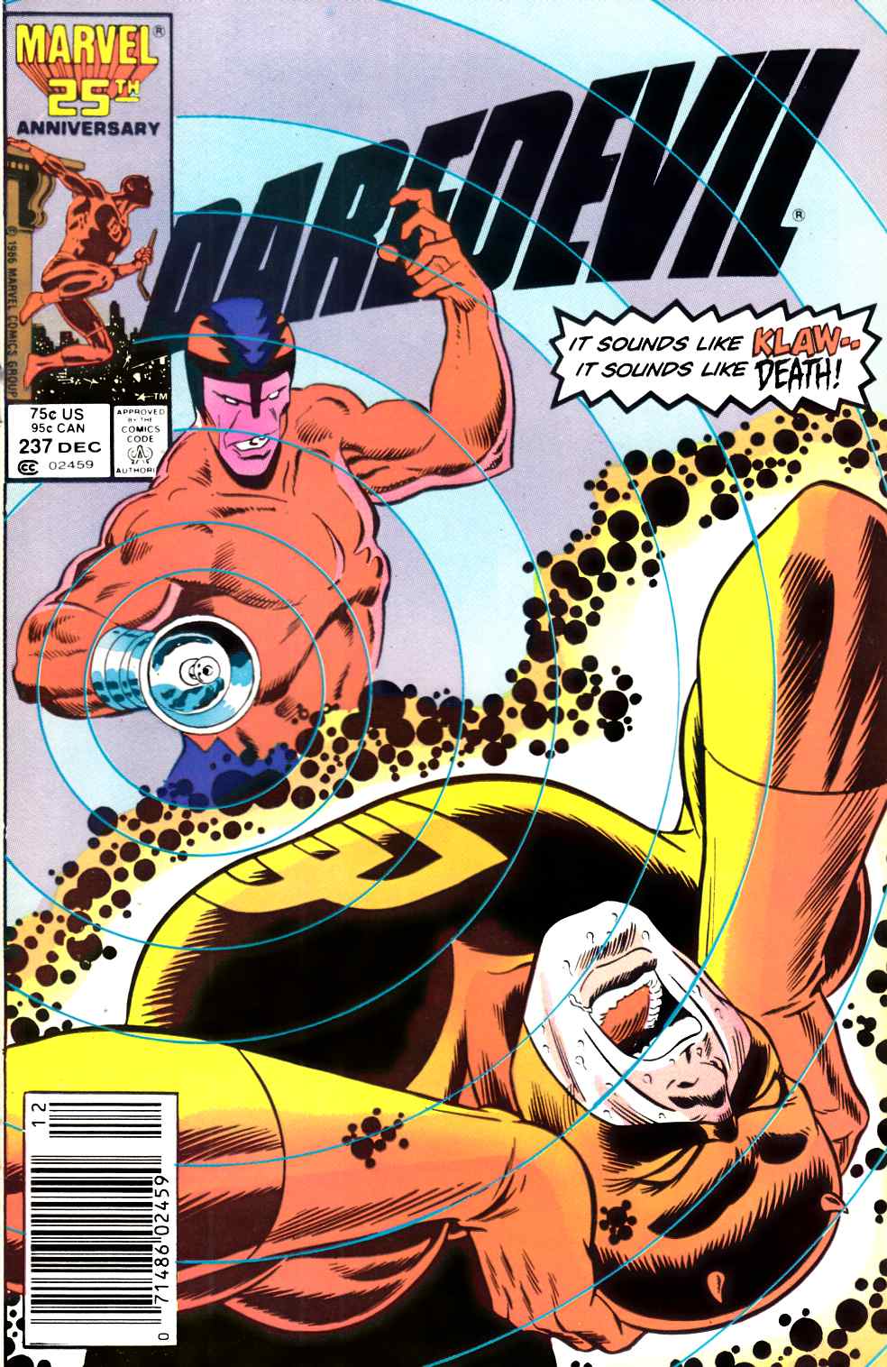 Daredevil #237 Newsstand Edition Very Fine (8.0) [Marvel Comic] LARGE