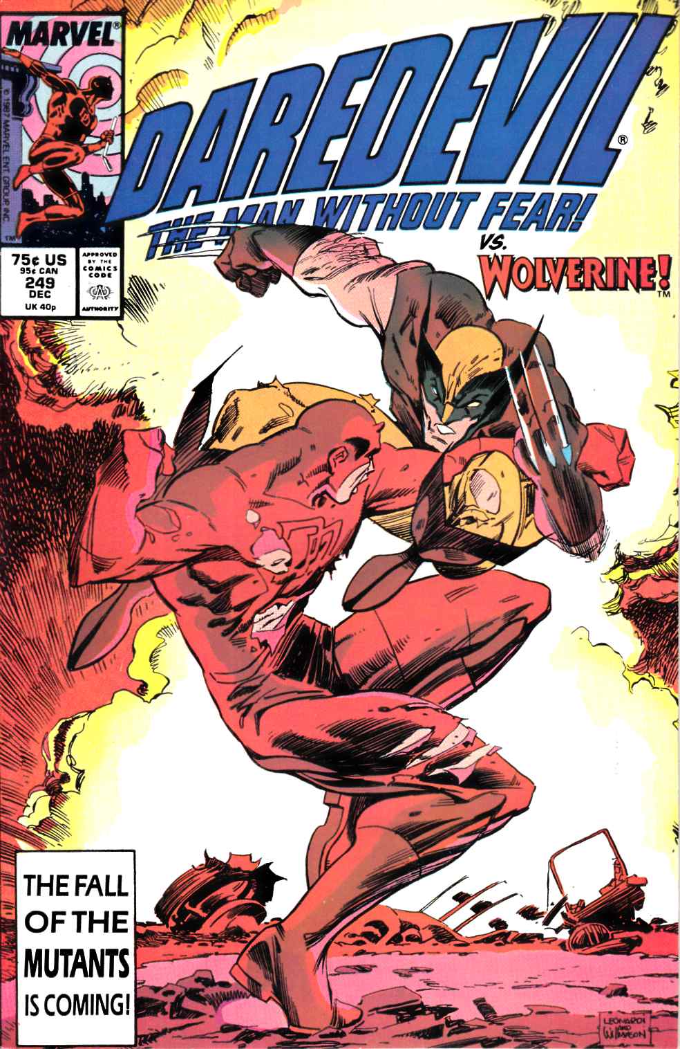 Daredevil #249 Very Fine (8.0) [Marvel Comic] LARGE