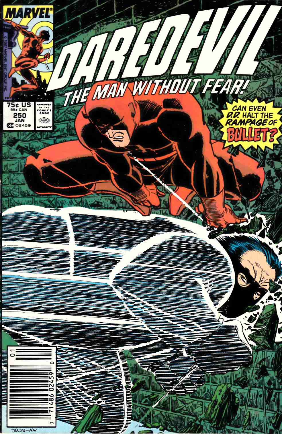 Daredevil #250 Newsstand Edition Fine (6.0) [Marvel Comic] THUMBNAIL