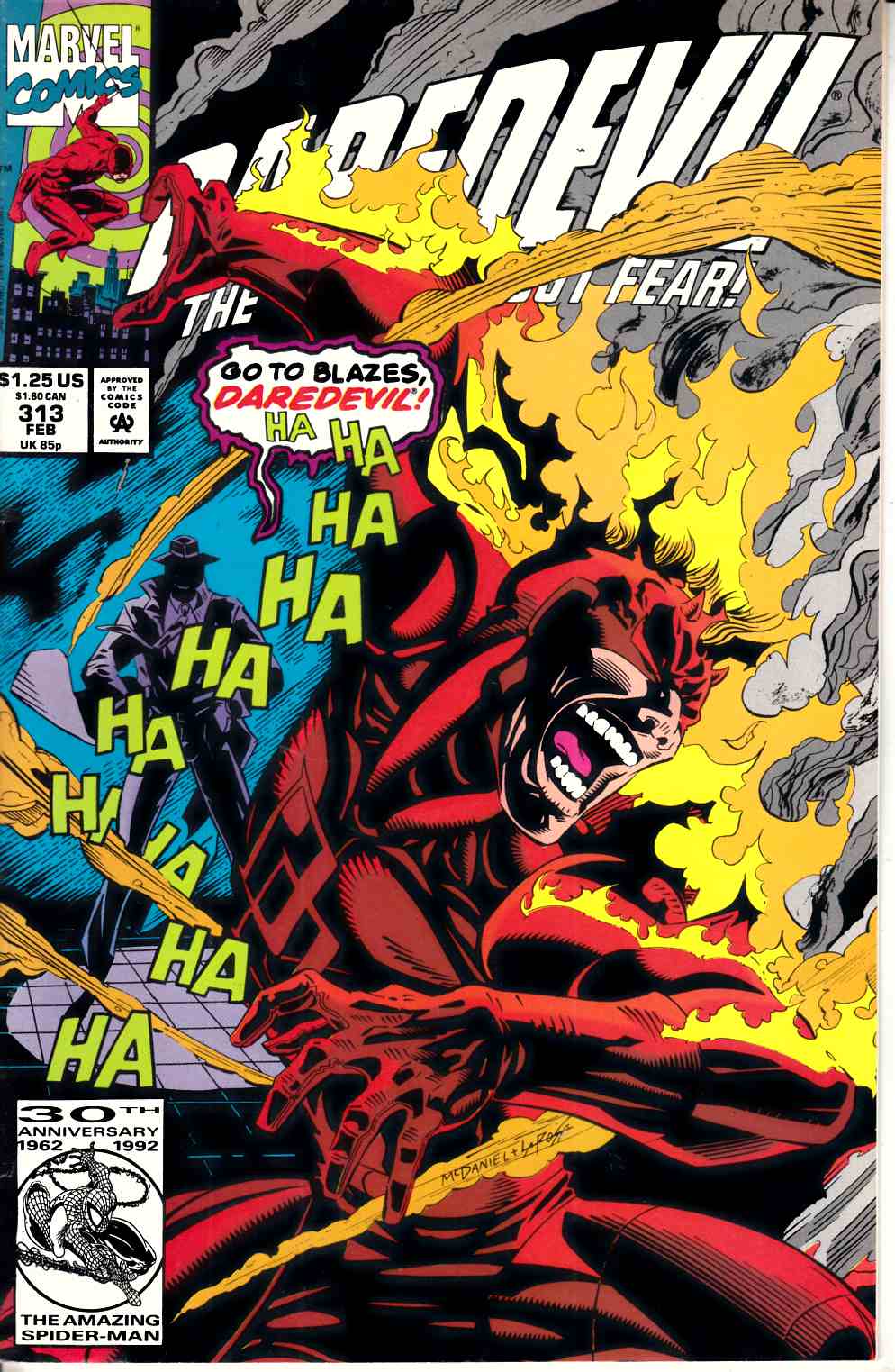Daredevil #313 Very Fine (8.0) [Marvel Comic] THUMBNAIL