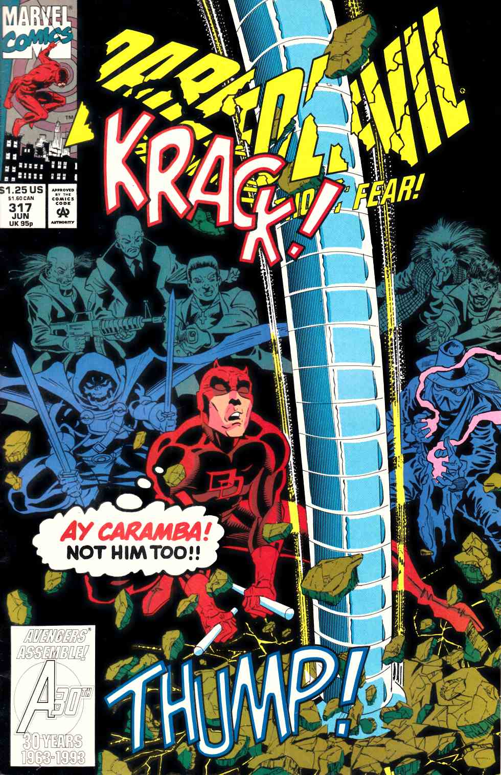Daredevil #317 Very Fine (8.0) [Marvel Comic] THUMBNAIL