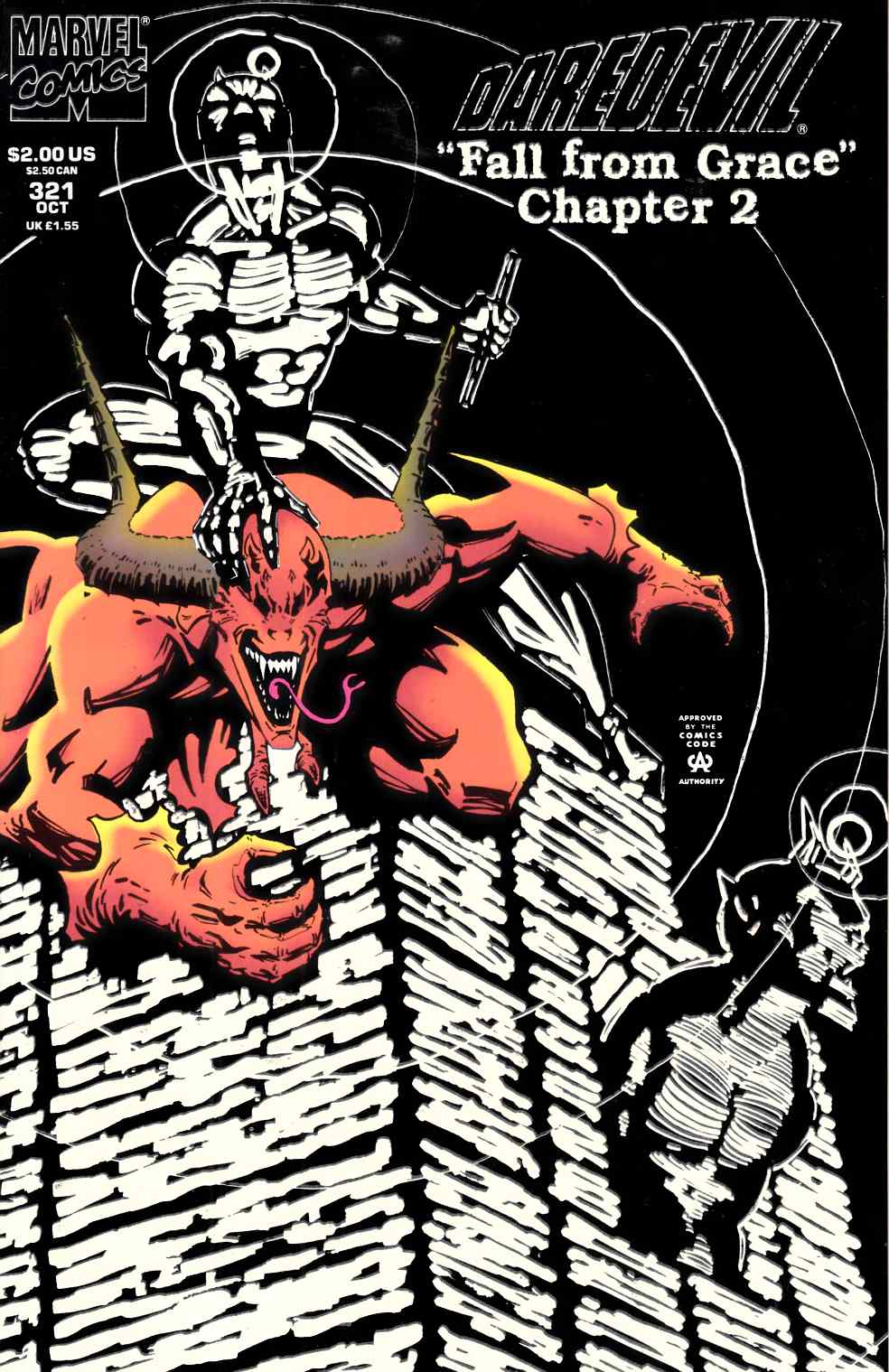 Daredevil #321 Glow in Dark Edition Near Mint (9.4) [Marvel Comic] THUMBNAIL
