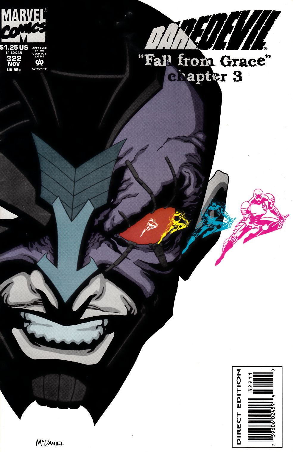 Daredevil #322 Fine/Very Fine (7.0) [Marvel Comic] THUMBNAIL