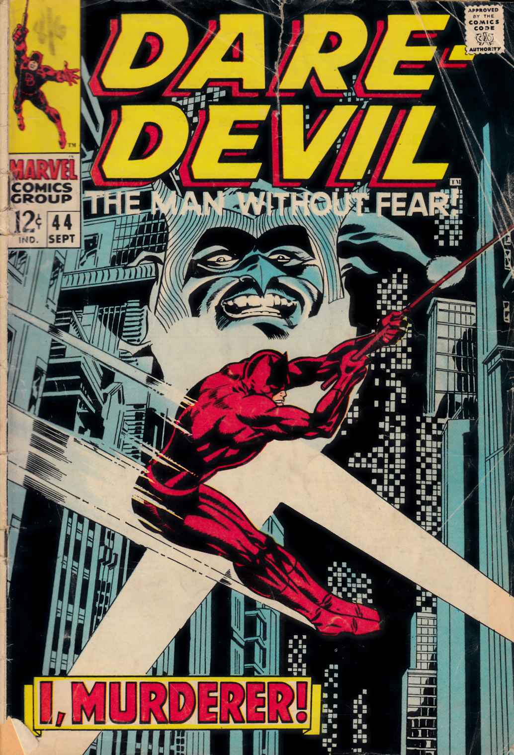 Daredevil #44 Good Minus (1.8) [Marvel Comic] THUMBNAIL