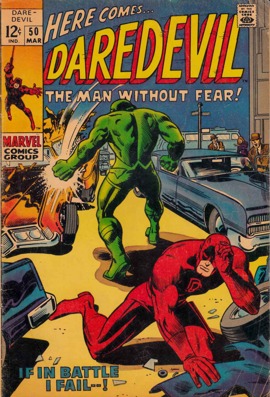 Daredevil #50 Very Good Minus (3.5) [Marvel Comic] THUMBNAIL