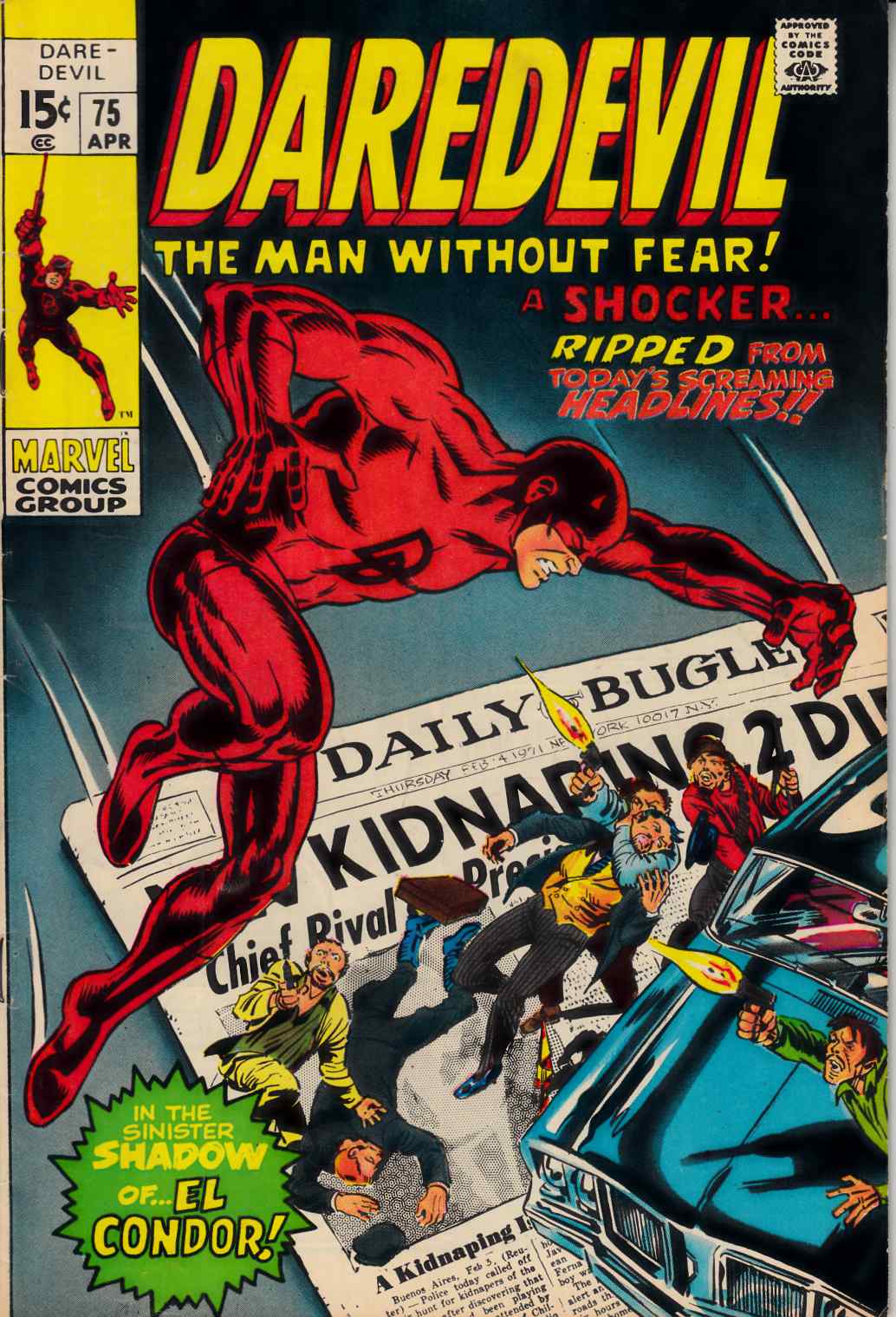 Daredevil #75 Very Good/Fine (5.0) [Marvel Comic] LARGE