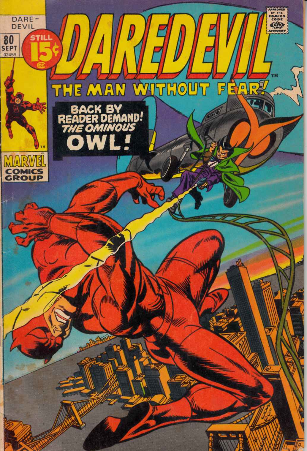 Daredevil #80 Very Good Minus (3.5) [Marvel Comic] THUMBNAIL