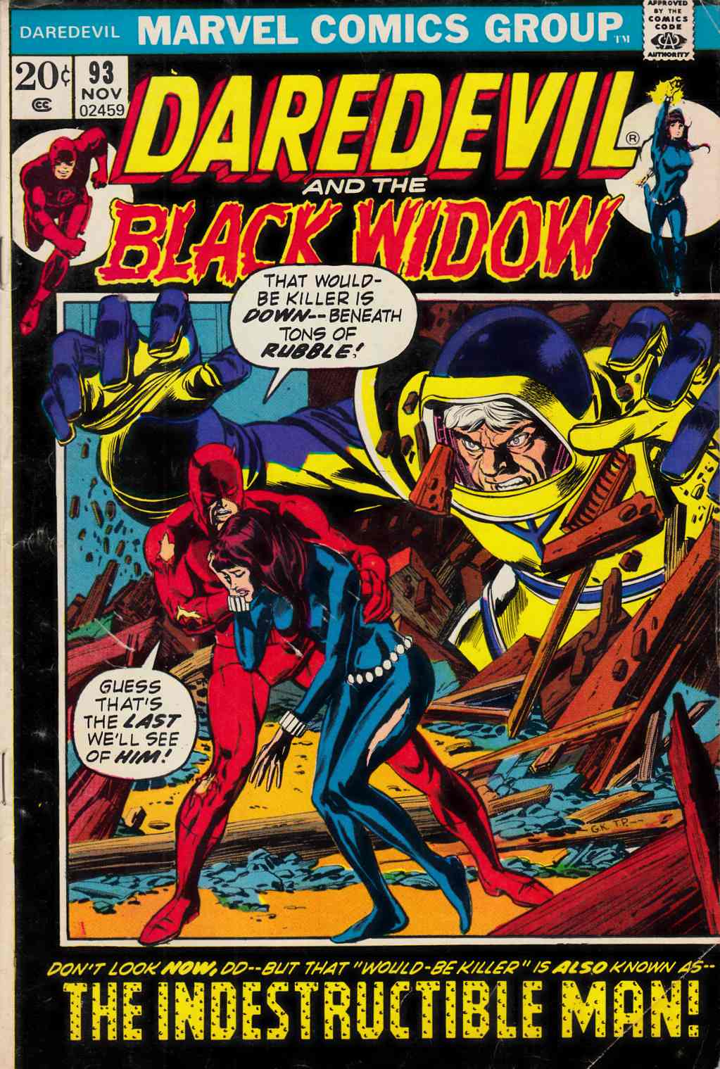 Daredevil #93 Good Minus (1.8) [Marvel Comic] THUMBNAIL