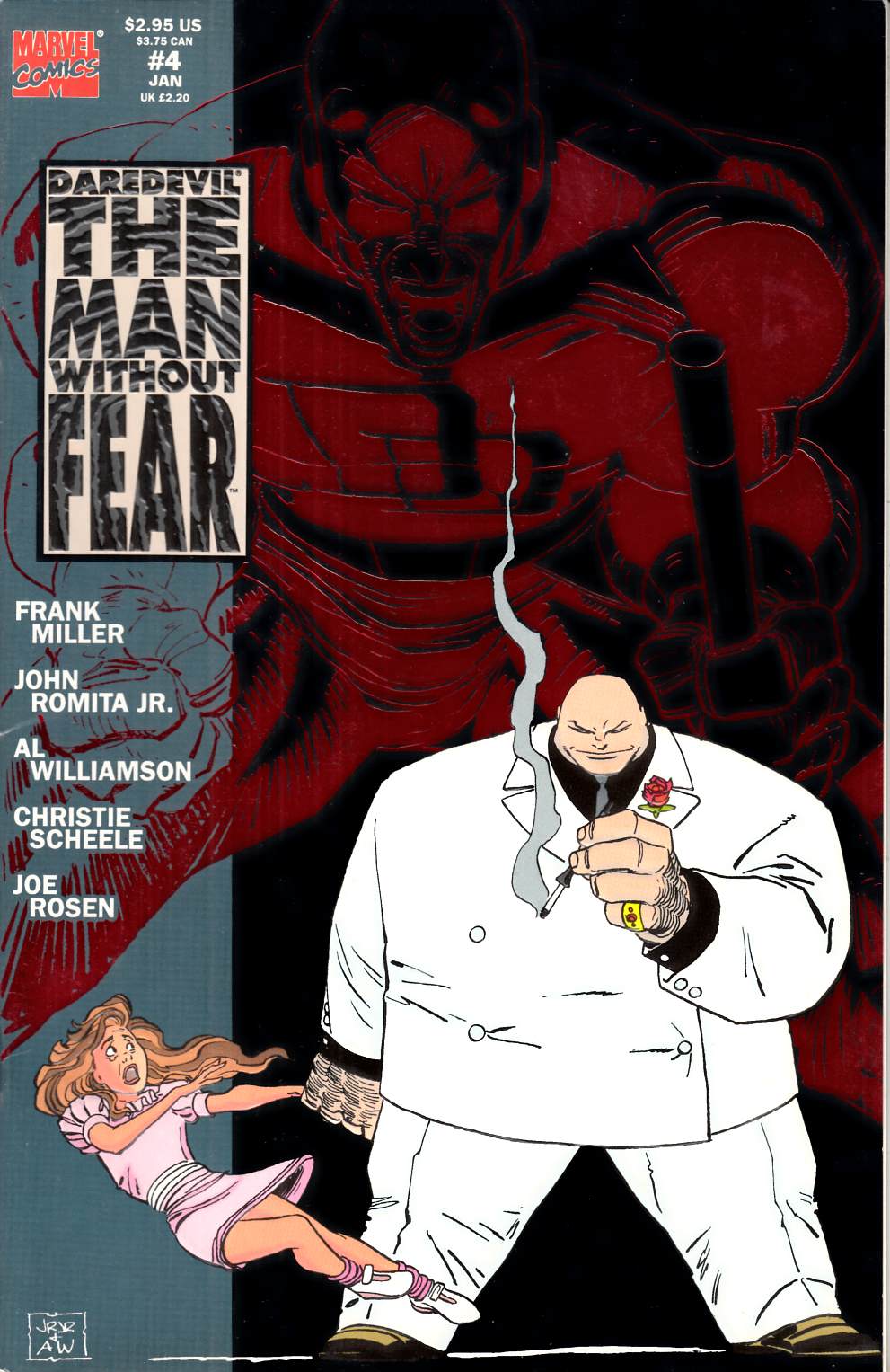 Daredevil the Man Without Fear #4 Very Fine (8.0) [Marvel Comic] THUMBNAIL